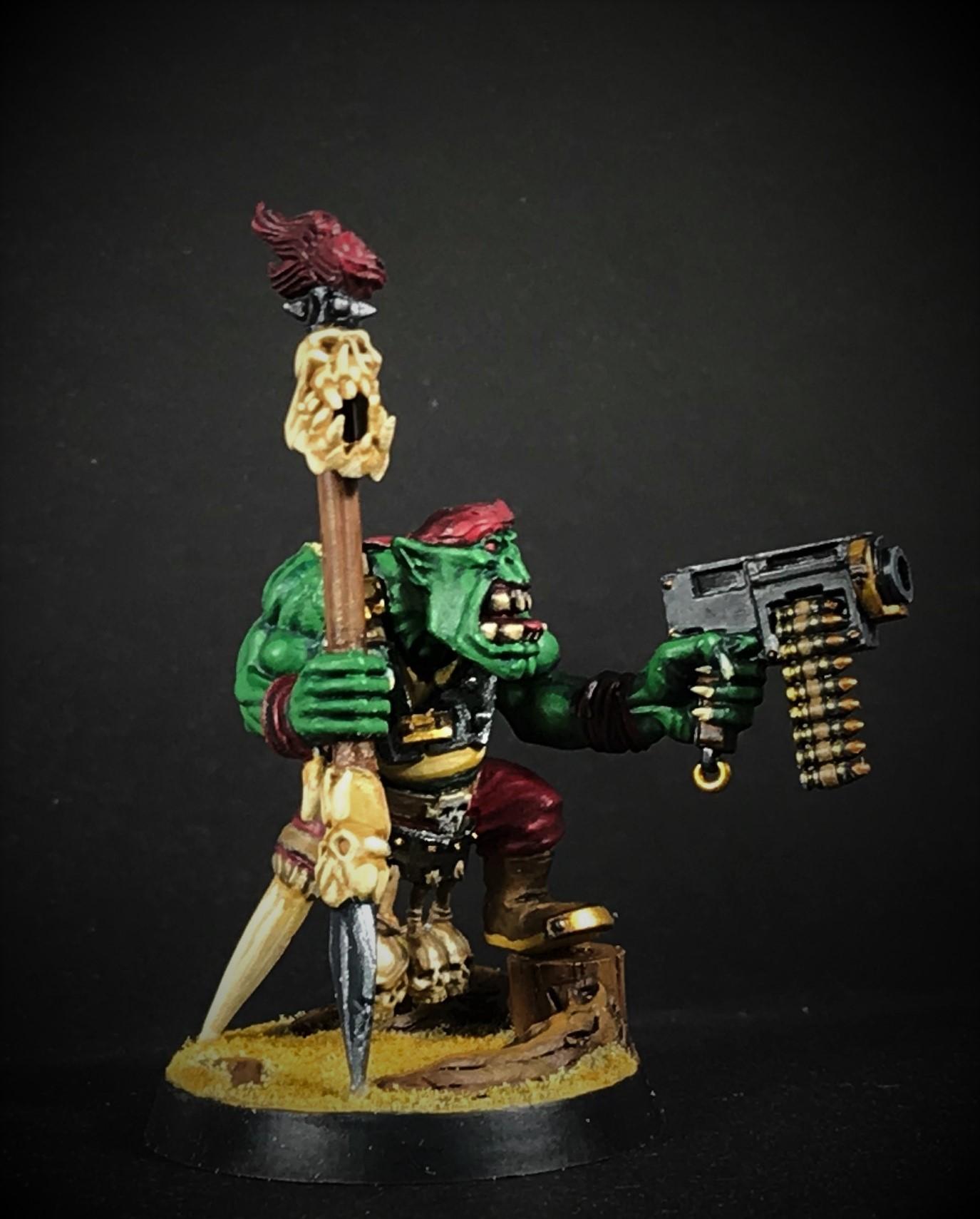 Bandanna, Conversion, Freebooter, Greenstuff, Headhunter, Orks, Peg Leg, Slugga Boy, Warhammer 40,000