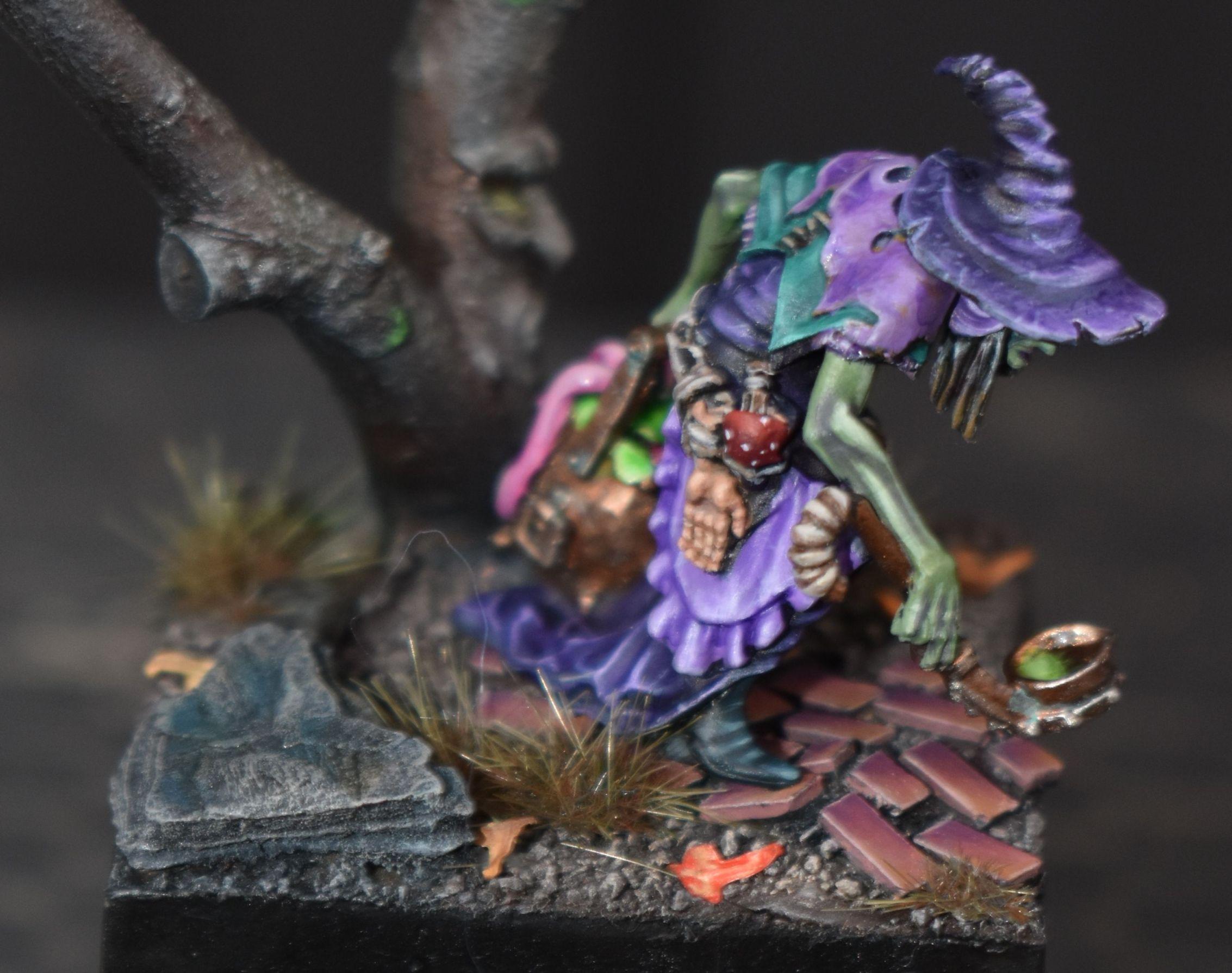 Diorama, Greenstuff, Purple, Sister, Spider, Twilight, Witch