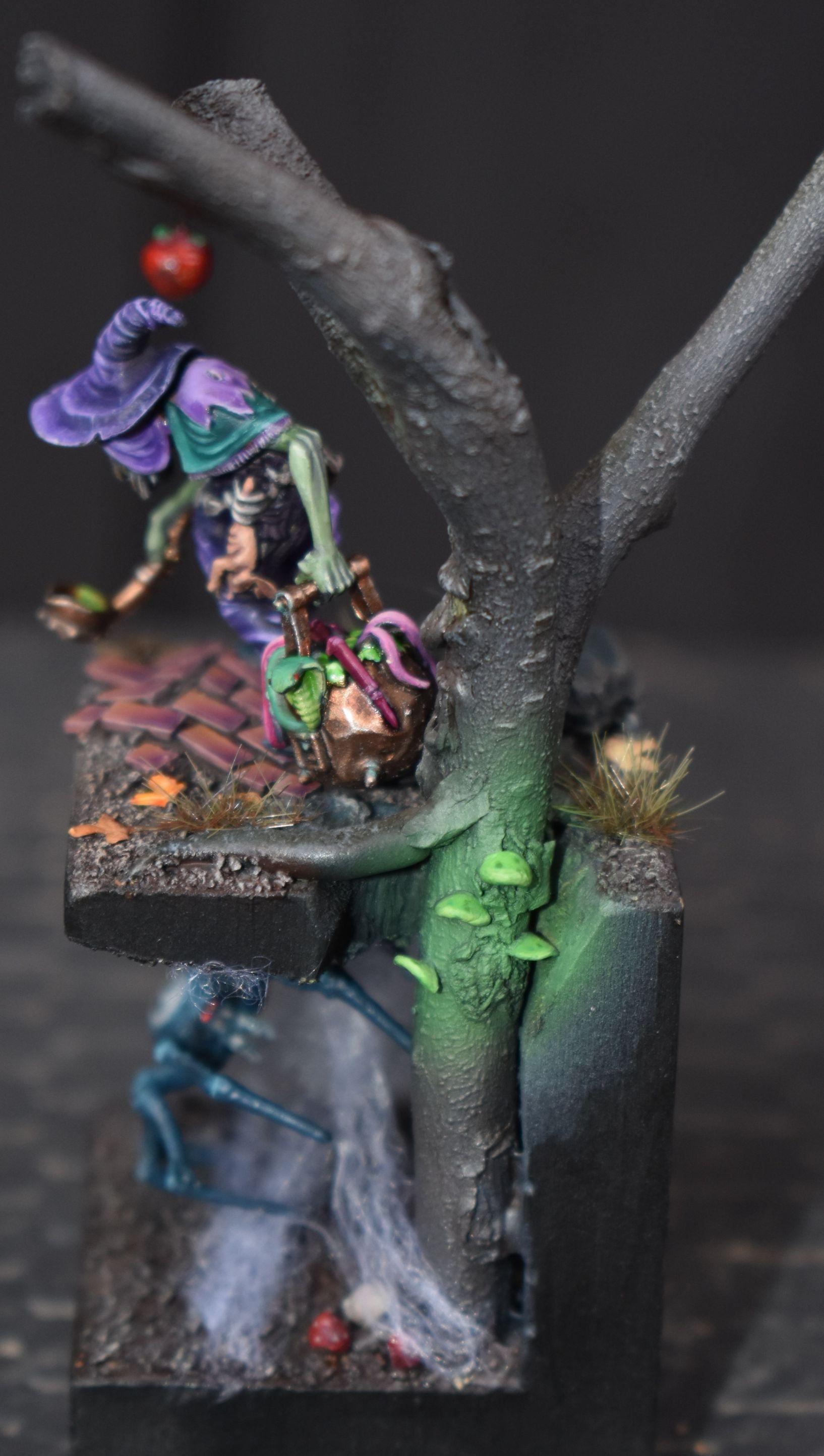 Diorama, Greenstuff, Purple, Sister, Spider, Twilight, Witch