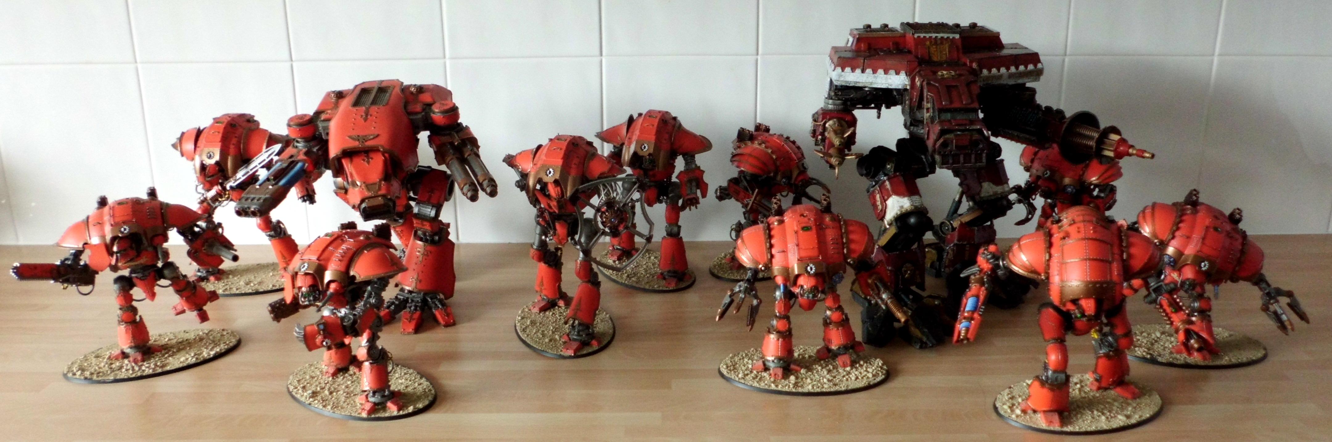 30k, Acheron, Atrapos, Bello Canis, Castigator, Custom Warhound, Errant, Horus Heresy, House Col'khak, Hyena Configuration, Imperial Knights, Iustus Indignatio, Lancer, Legio Atarus, Lucius Warhound, Magaera, Mars Warhound, Mastiff Configuration, Mechanicum, Paladin, Styrix, Suzerin Knight Household, Warhound