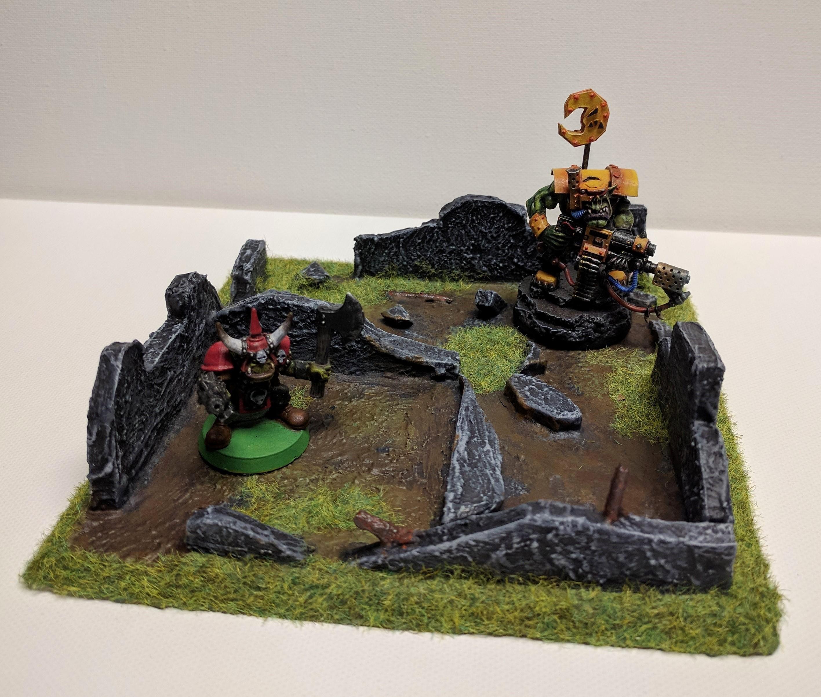 Custom, Orks, Ruins, Scratch Build, Terrain