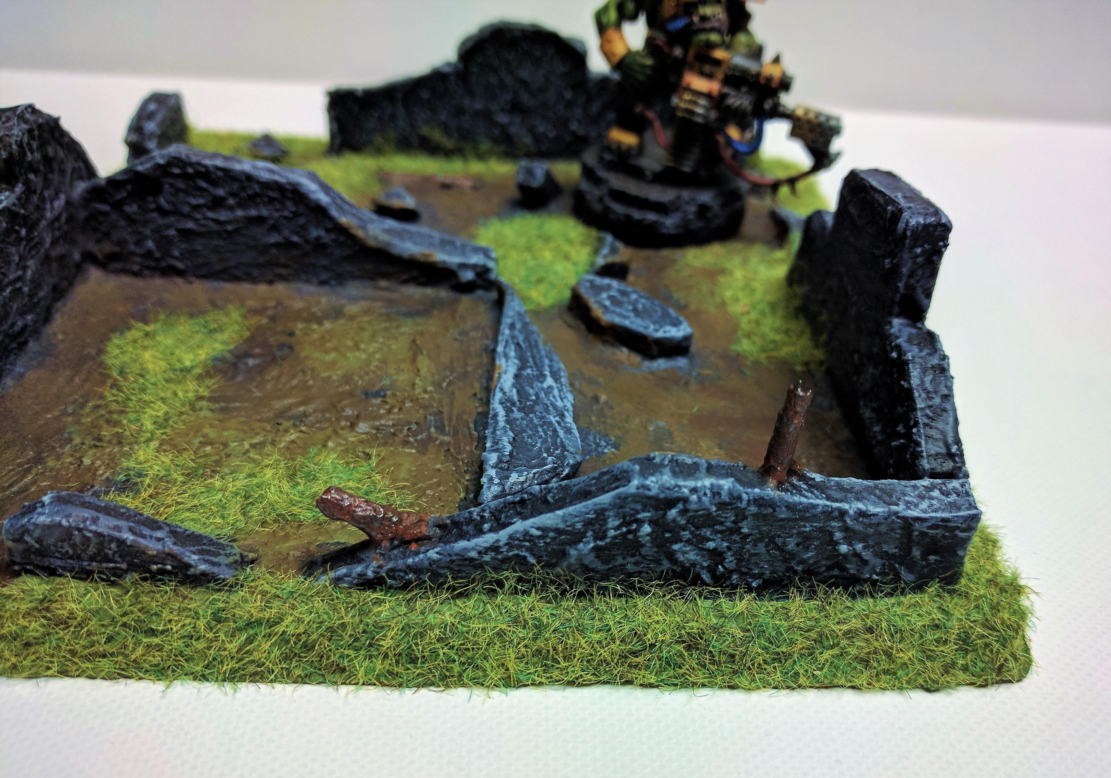 Custom, Orks, Ruins, Scratch Build, Terrain