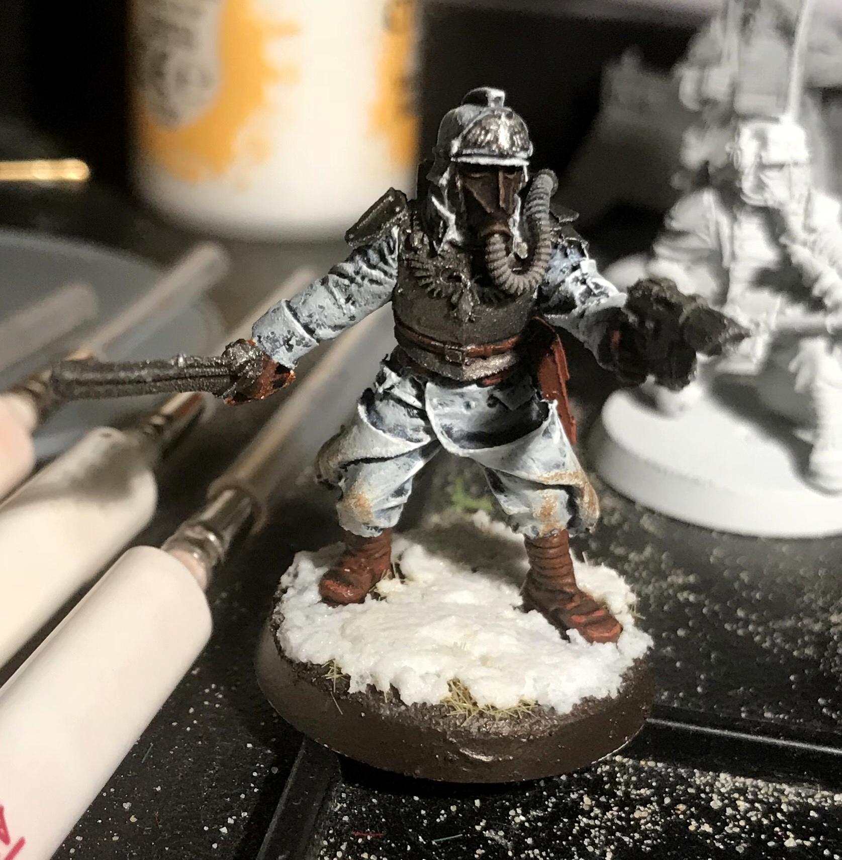 Death Korps of Krieg, Forge World, Officer, Snow, White