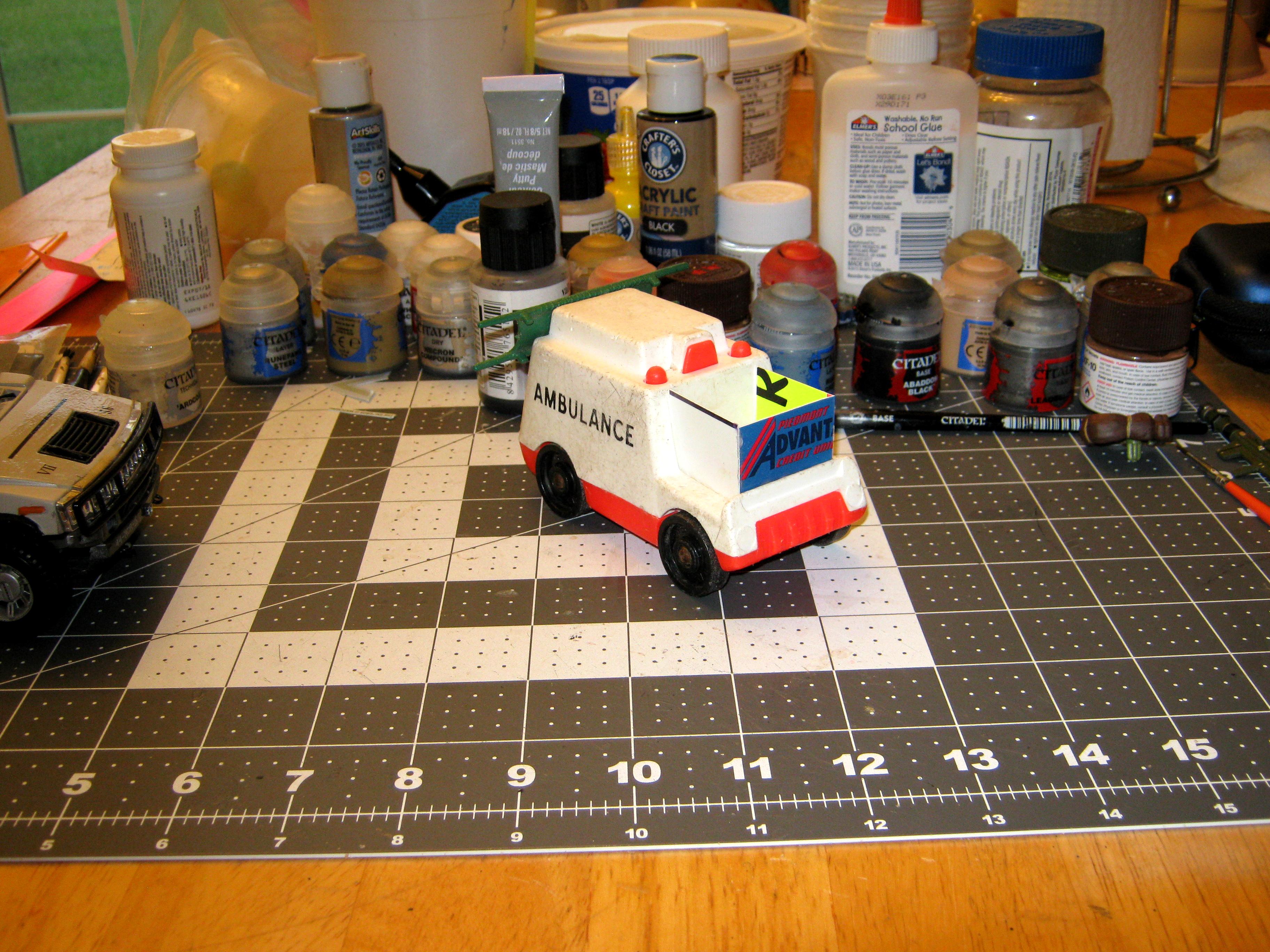 Ambulance, Conversion, Counts As, Fisher Price, Imperial, Military Ambulance, Toy, Truck