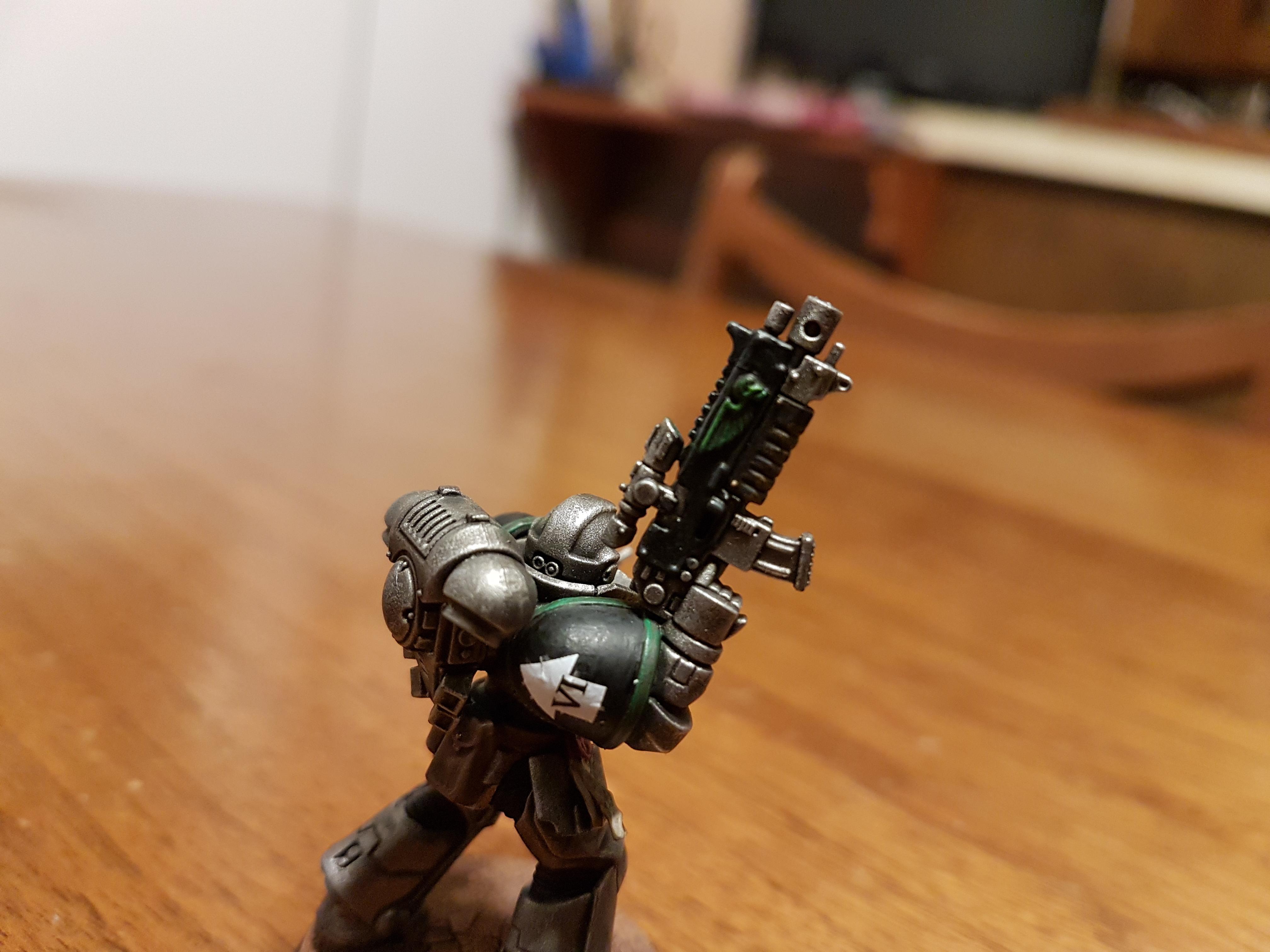 Bolt Rifle, Doom Legion, Green, Metal, Primaris, Primaris Marines, Space Marines