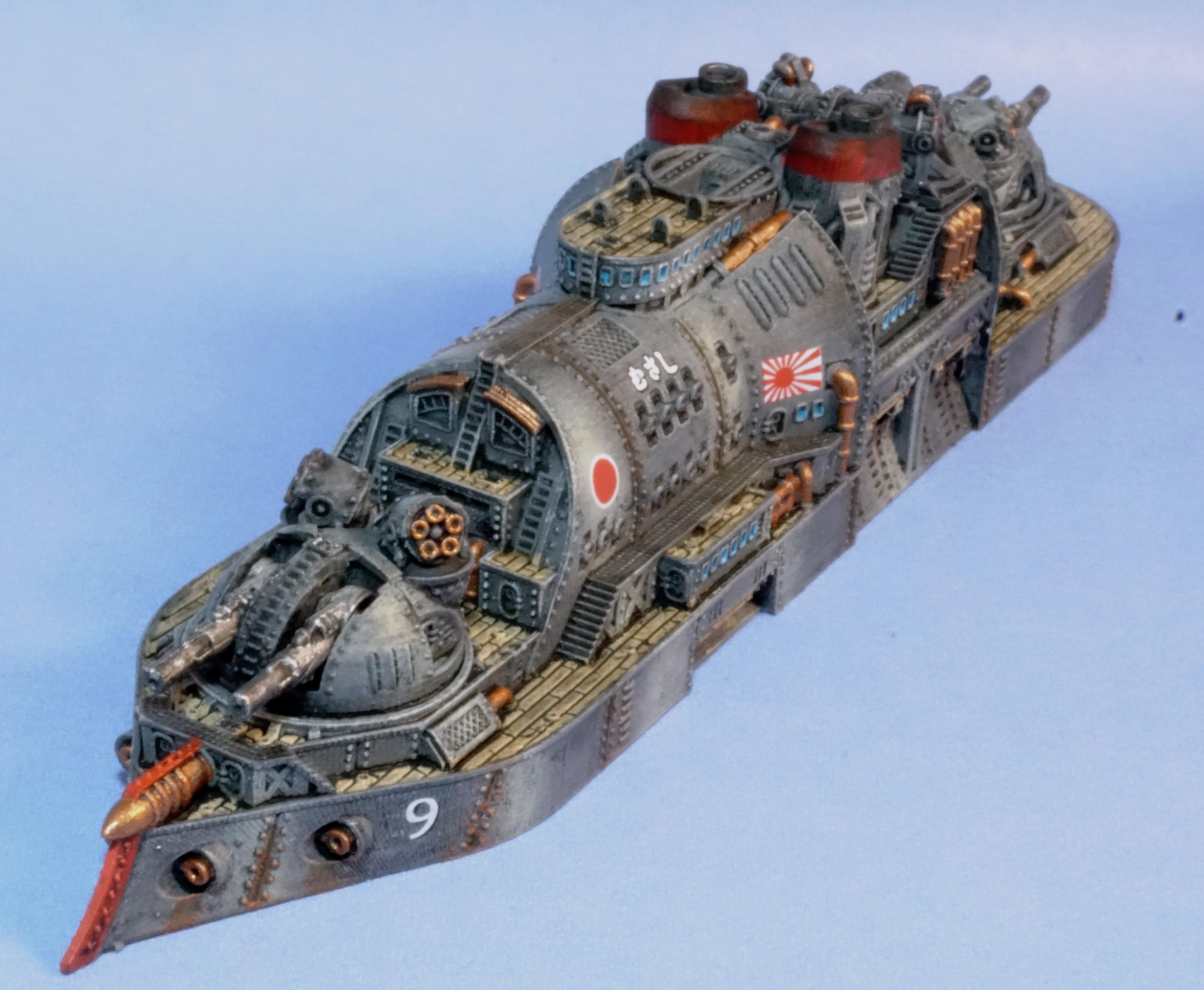 Battleship, Blazing Sun, Dystopian Wars, Japanese