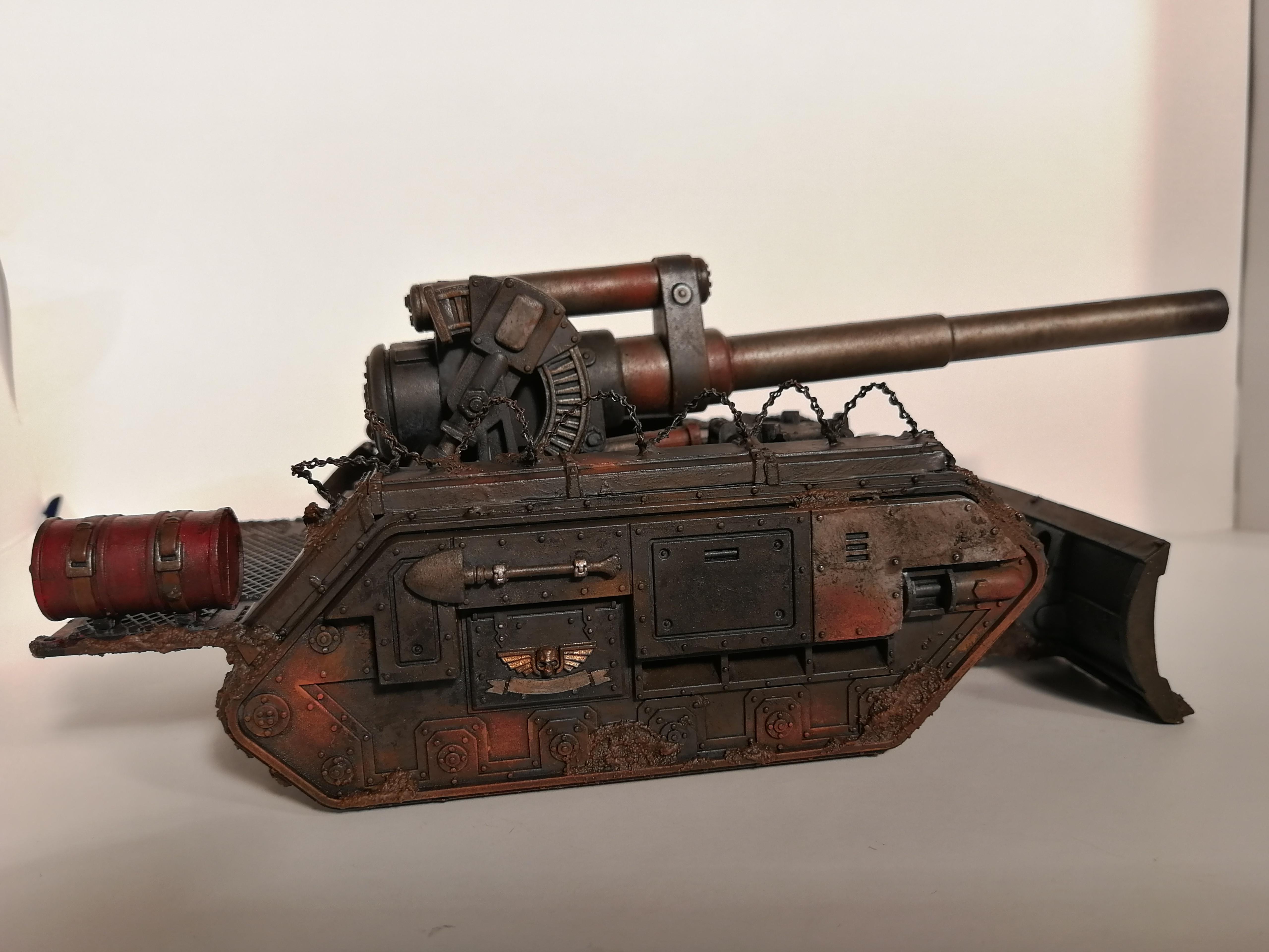 Astra Militarum, Basilisk, Death Korps of Krieg, Imperial Guard, Rust, Tank, Warhammer 40,000, Weathered