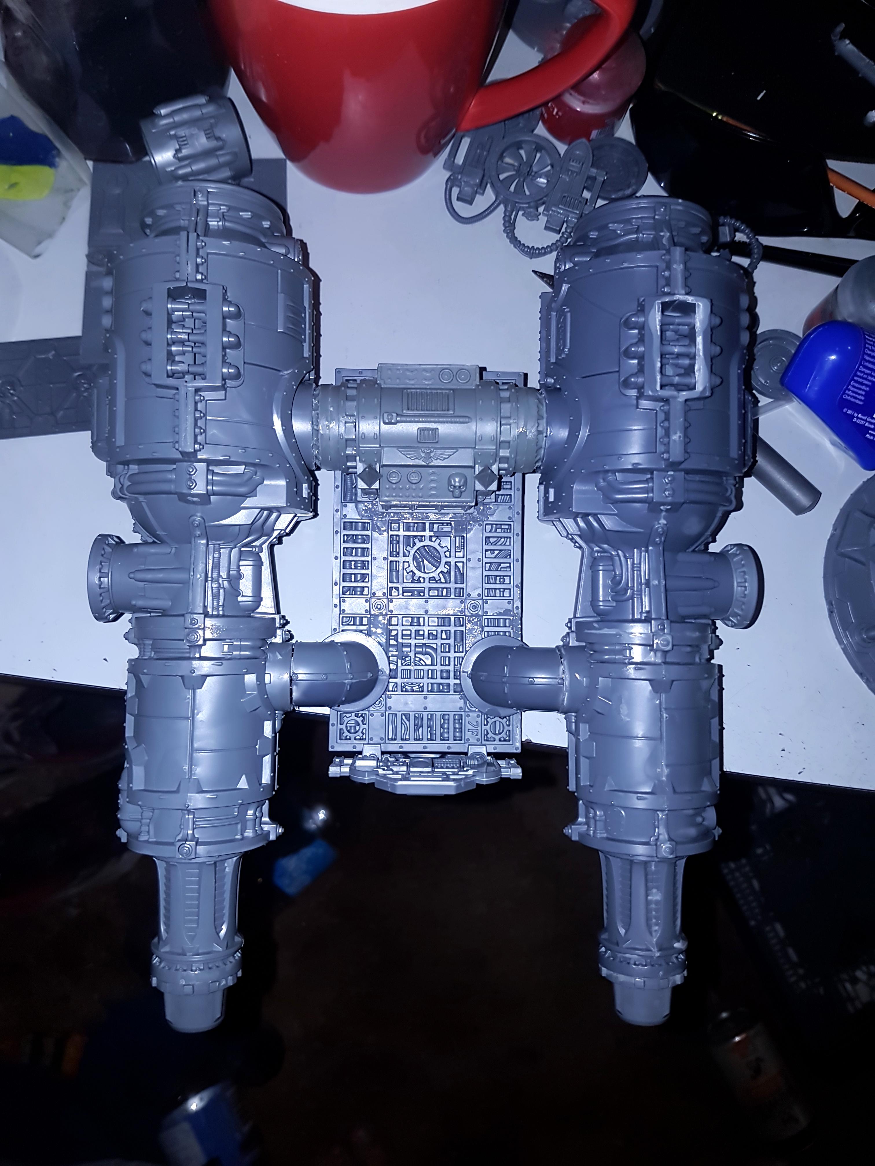 Dirigible engine room