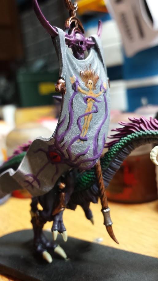 Banner, Free Style, Hand Painted, Seeker, Slaanesh