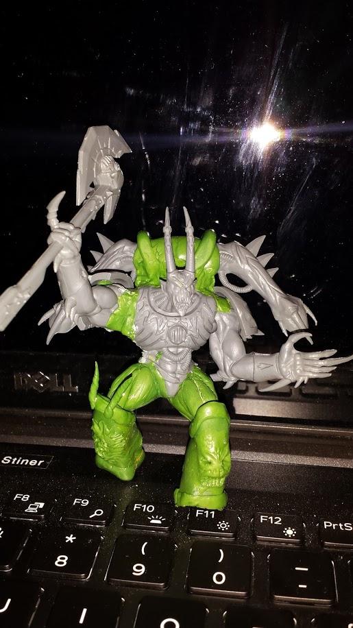 Daemon Prince, Daemons, Greenstuff, Khorn, Sculpting