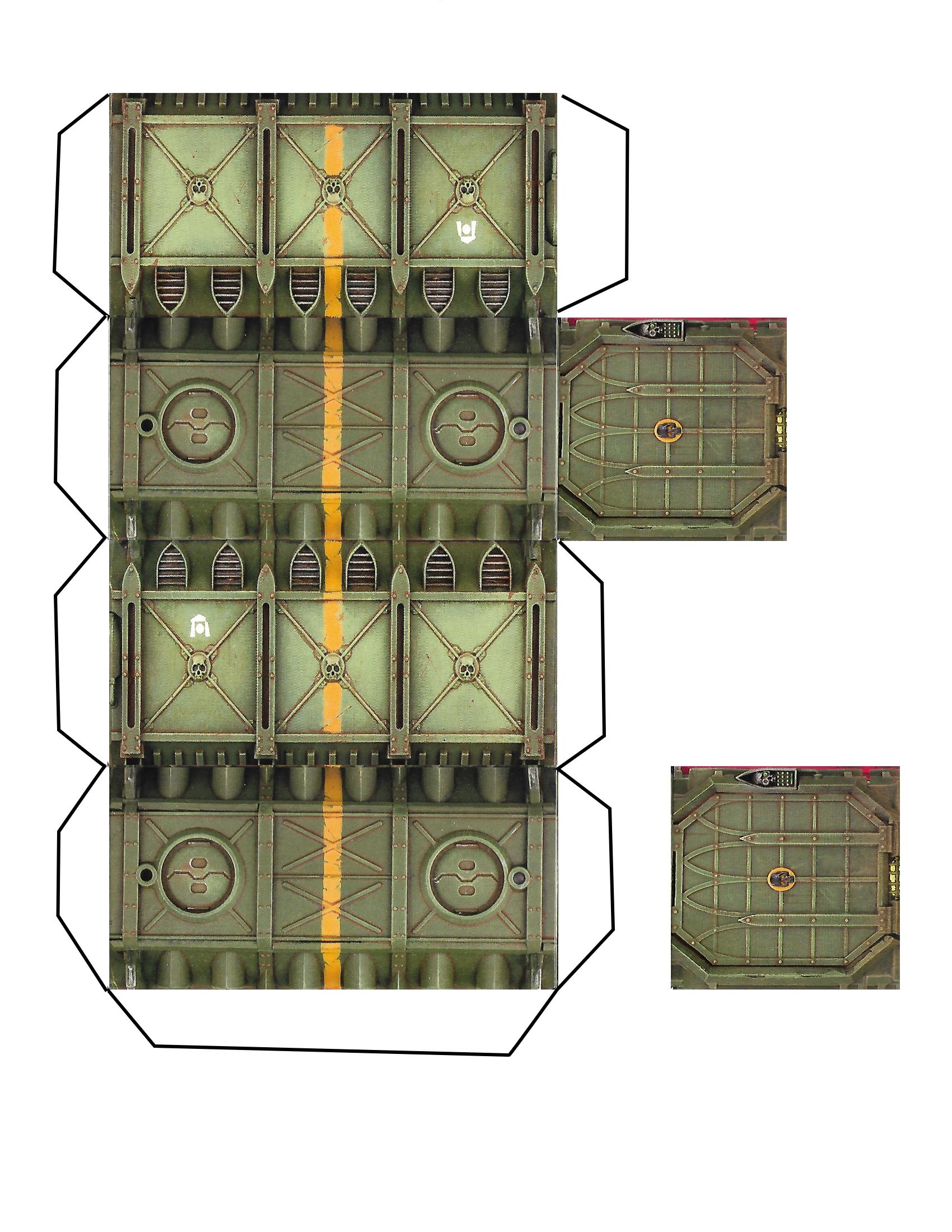 Armored Containers, Printable., Terrain - Armored Munitorum Container ...