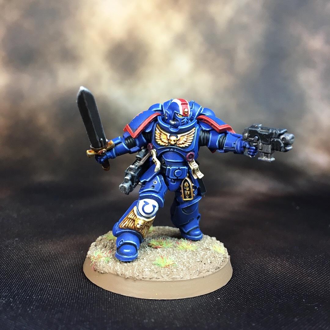 Lieutenant, Space Marines, Ultramarines, Warhammer 40,000