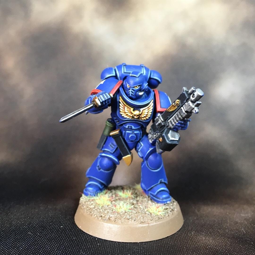 Lieutenant, Space Marines, Ultramarines, Warhammer 40,000