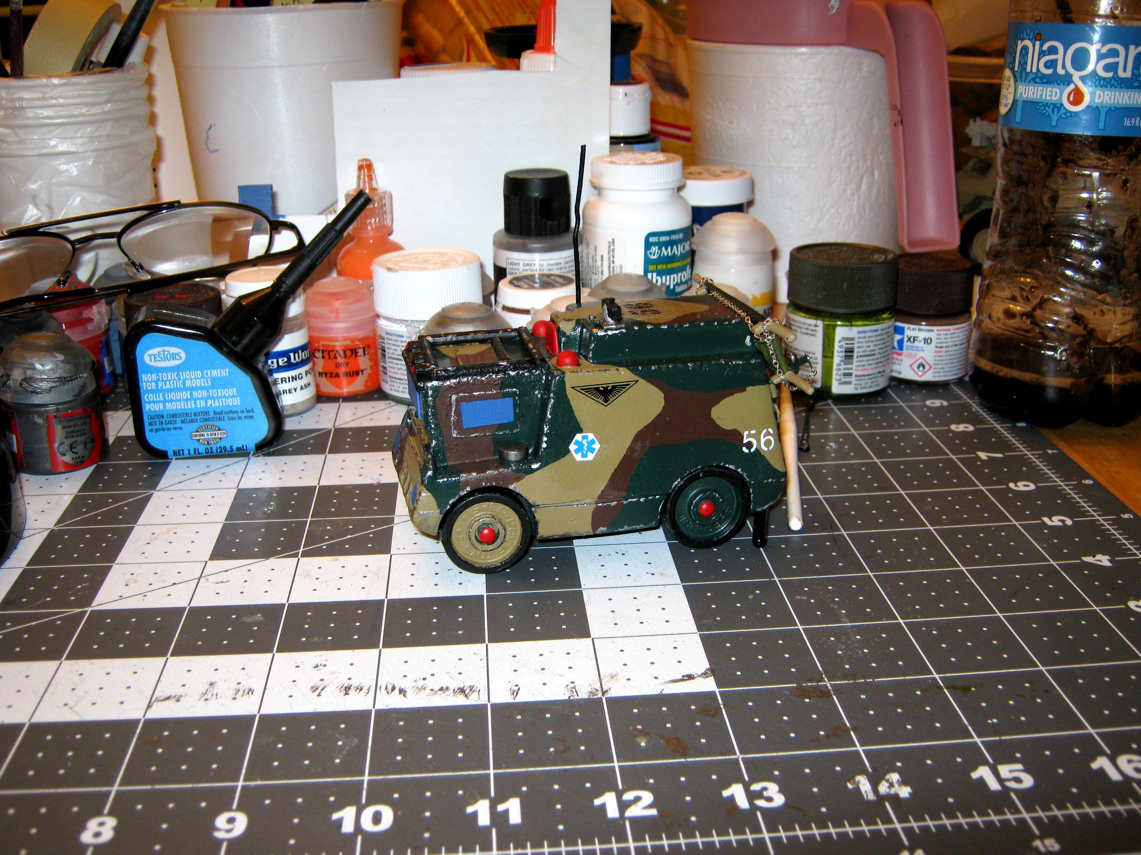 Ambulance, Conversion, Counts As, Fisher Price, Imperial, Military Ambulance, Toy, Truck