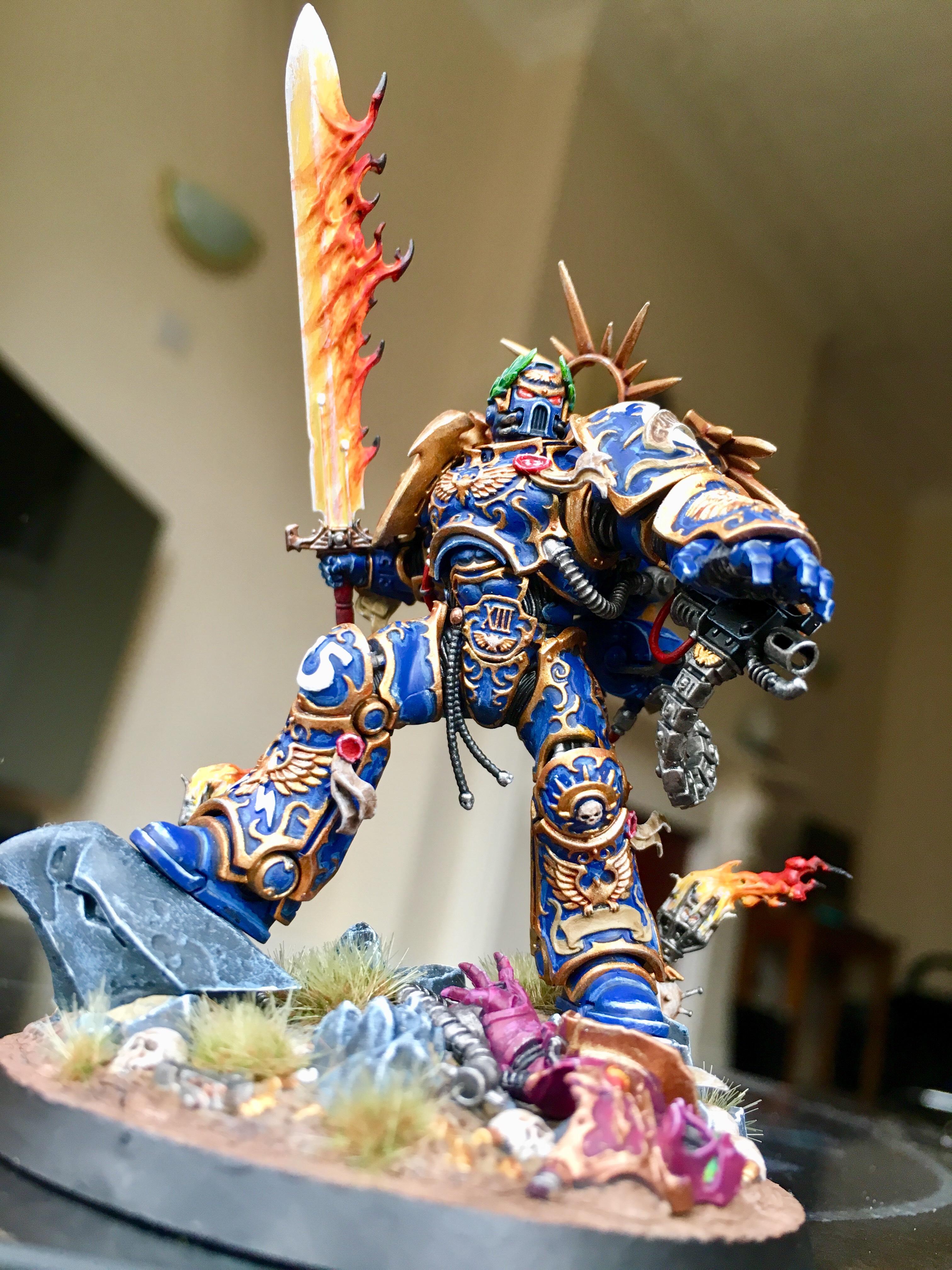 Avenging Son, Dark Imperium, Flames, Guilliman, Primarch, Primaris, Space Marines, Sword, Ultramarines, Warhammer 40,000