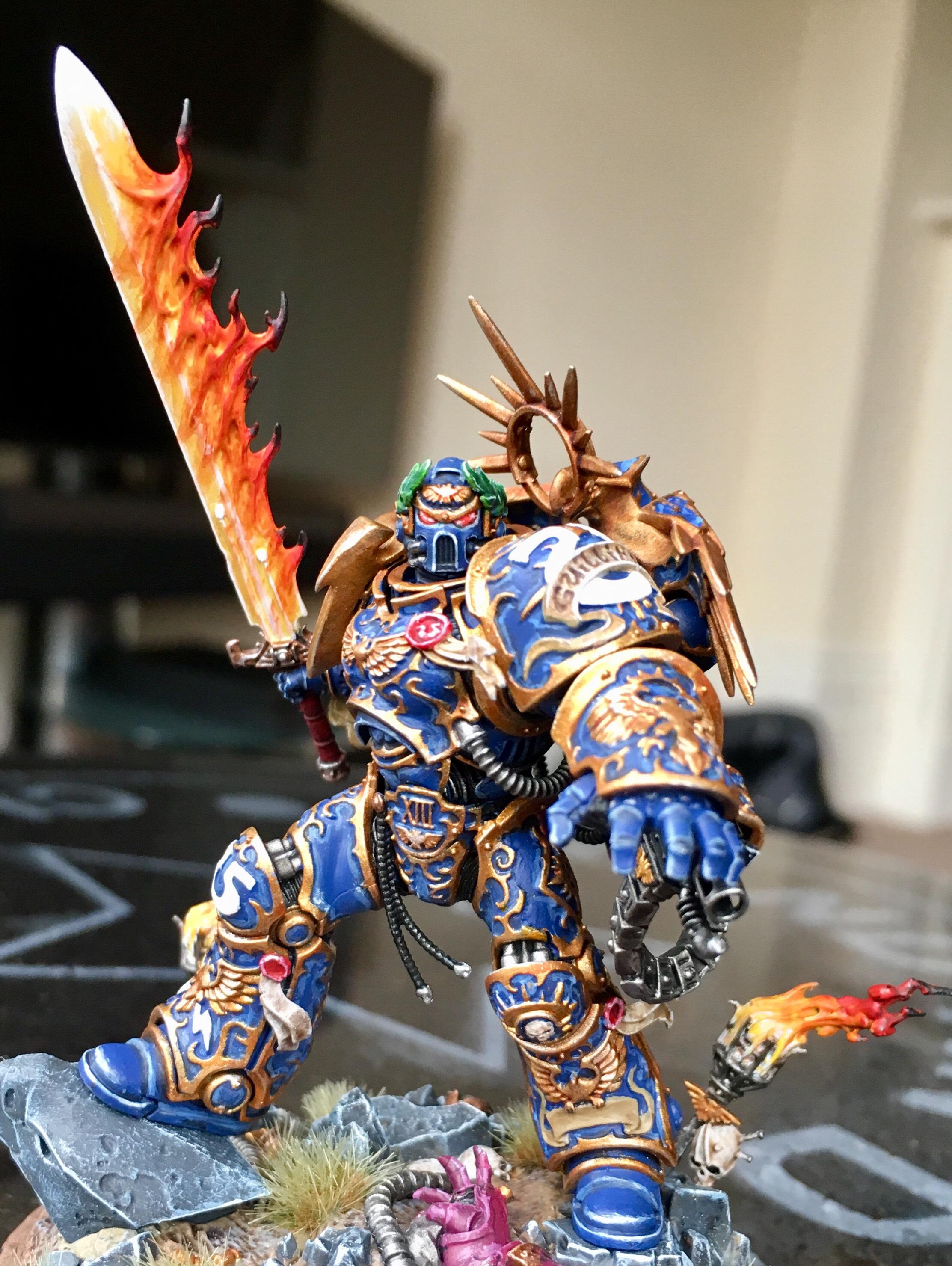 Avenging Son, Dark Imperium, Flames, Guilliman, Primarch, Primaris, Space Marines, Sword, Ultramarines, Warhammer 40,000