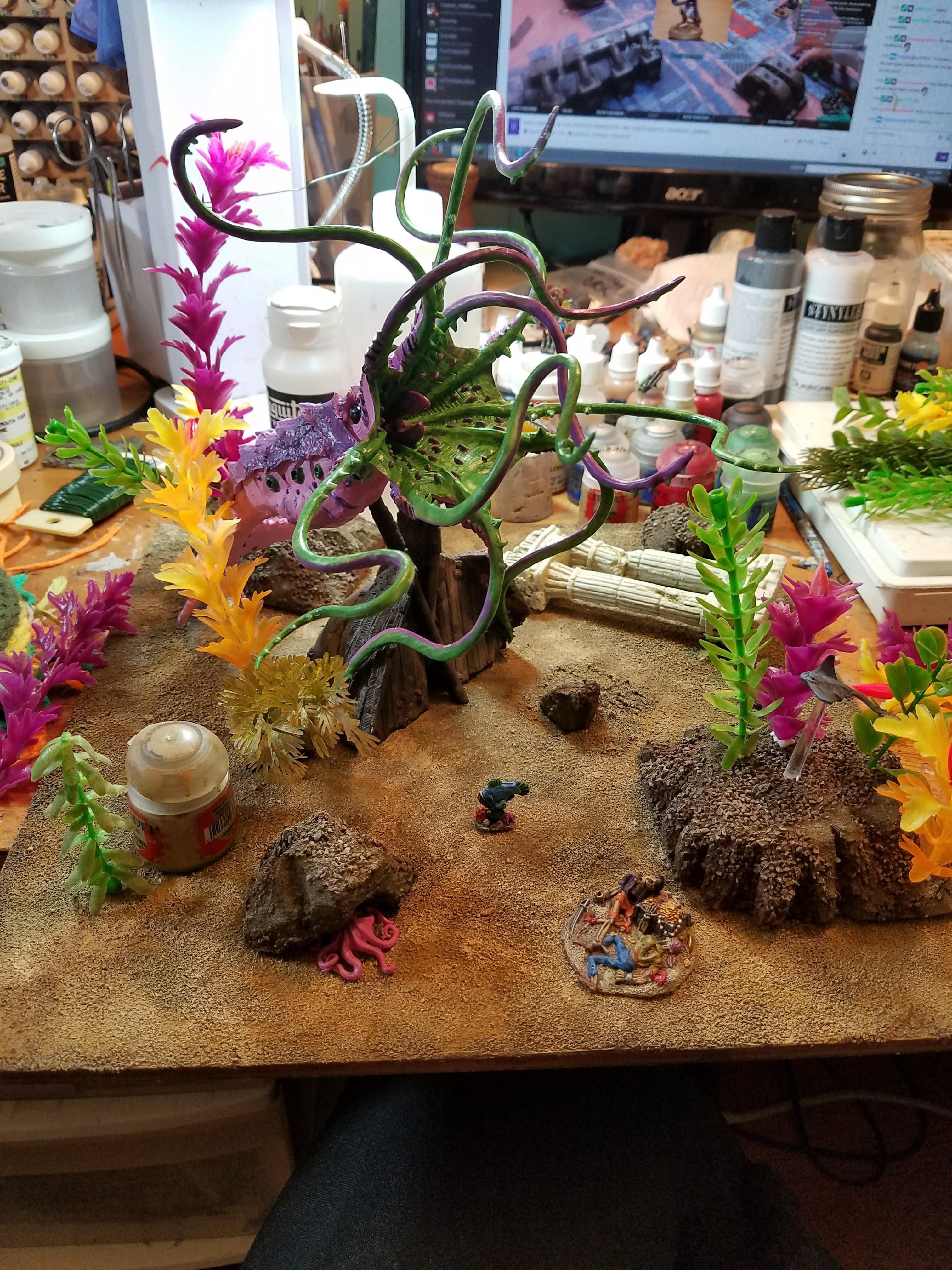 Diorama, Kraken, Ocean, Underwater