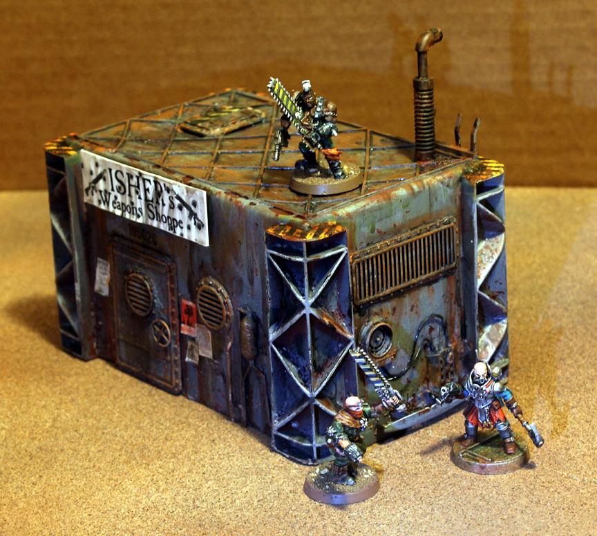 Necromunda, Scratch Build, Terrain, Weathered