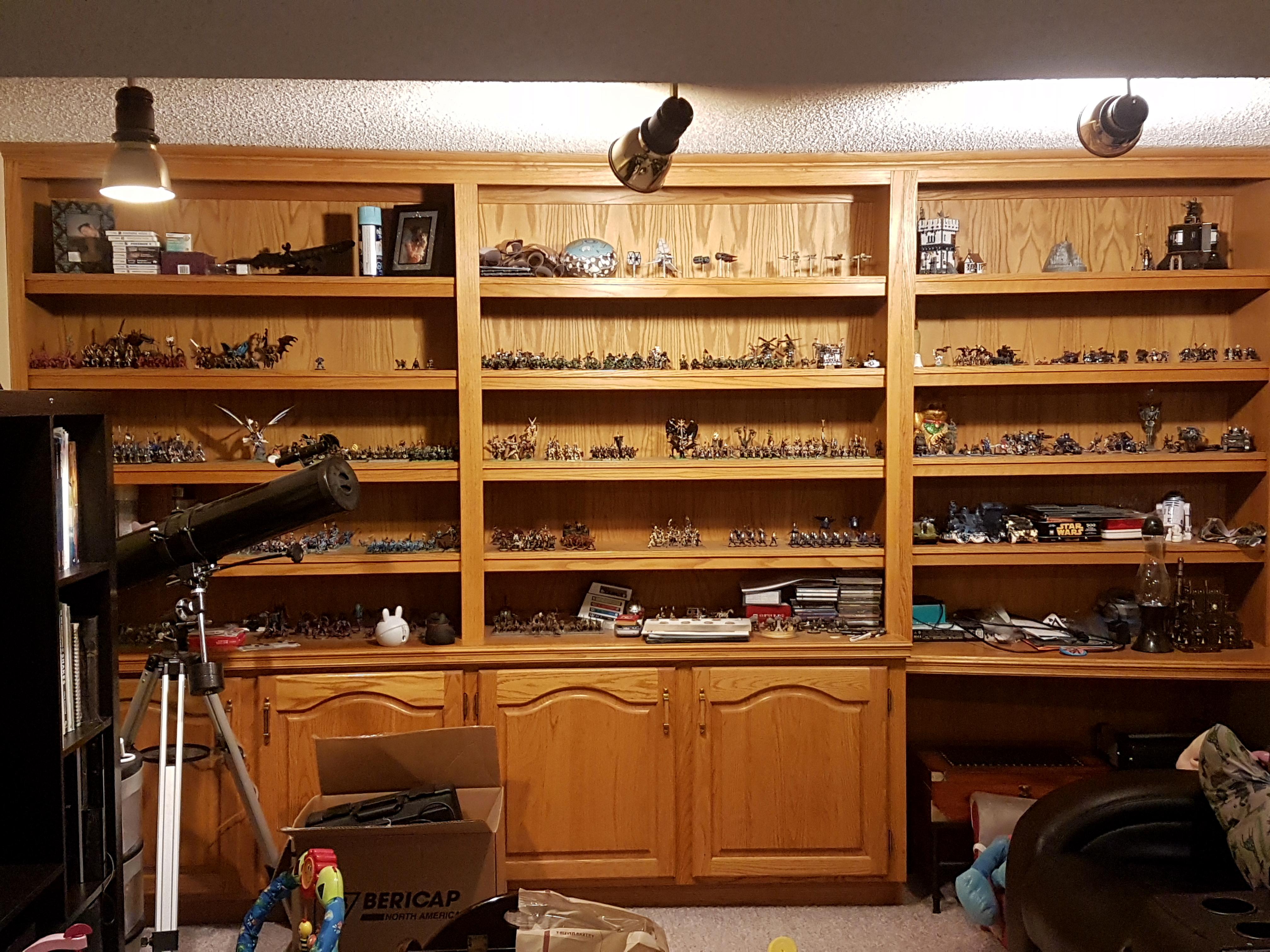 The model shelves