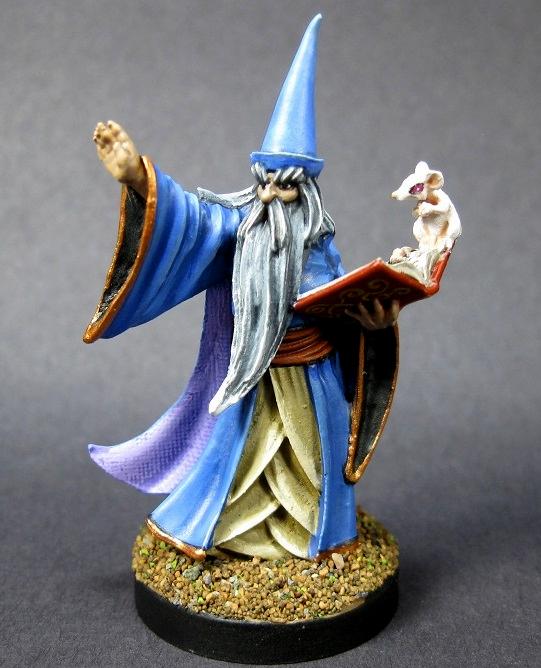 01606: Reaper Silver Anniversary - Darius The Blue, Carreroarts, Reaper Miniatures, Reaper Wizard, Rpg Wizard Miniature, Wizard