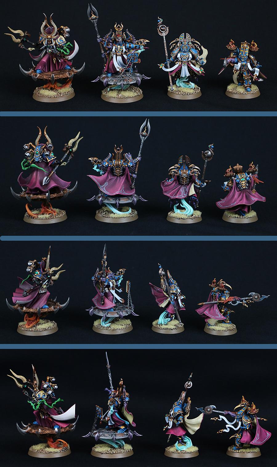 Ahriman, Chaos Space Marines, Exalted Sorcerers, Thousand Sons