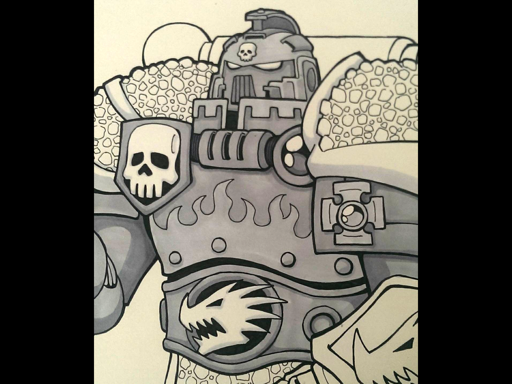 Artwork, Astartes, Character, Hero, Salamander, Salamanders, Space, Space Marines