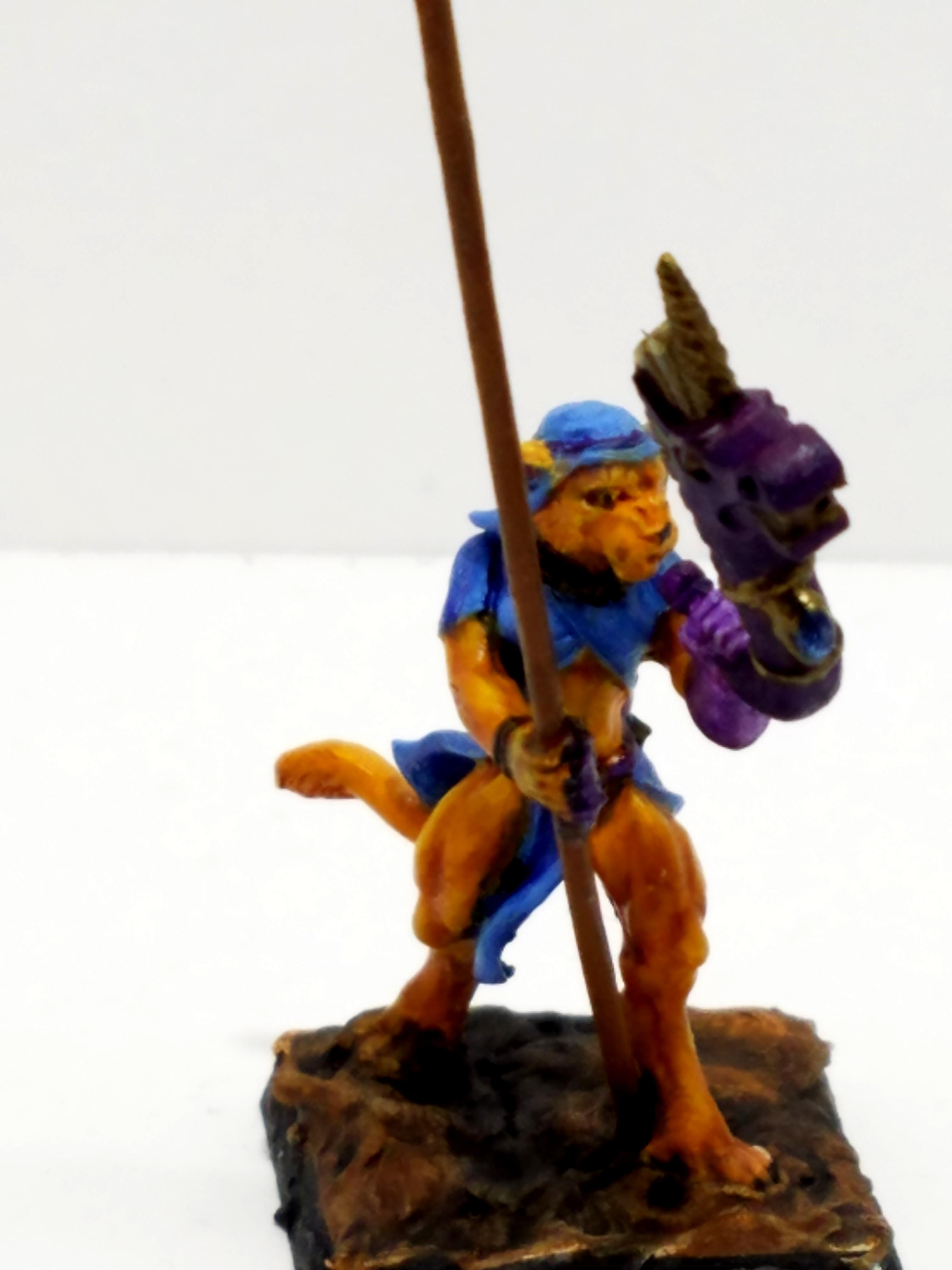 Cat, Catgirl, Dakka Painting Challenge 2017, Horns, Musician, Pike, Reaper Miniatures