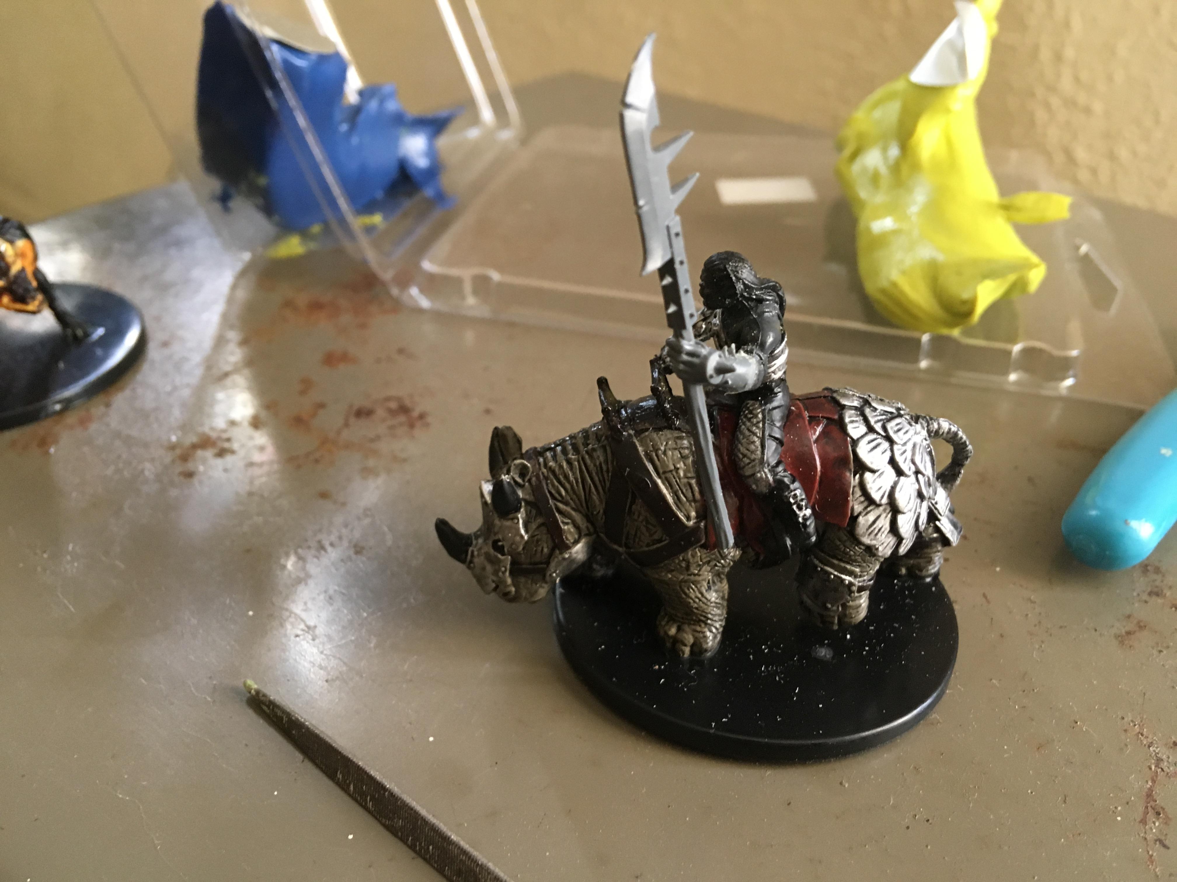 Banebreaker, Conversion, Dungeons And Dragons, Kitbash, Orcs, Pathfinders, Rhino, Rider, Savage Worlds, Spear