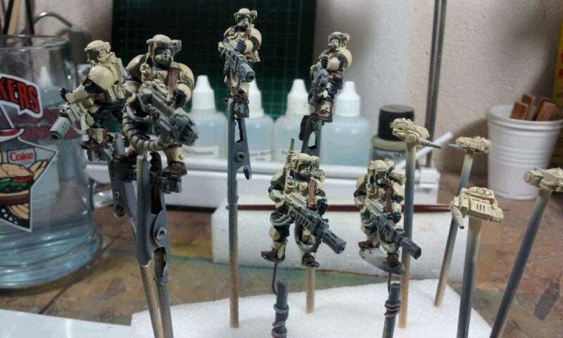 Astra Militarum, Imperial Guard, Kasrkin, Work In Progress