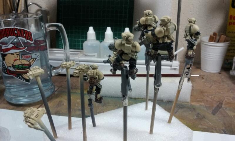 Astra Militarum, Imperial Guard, Kasrkin, Work In Progress