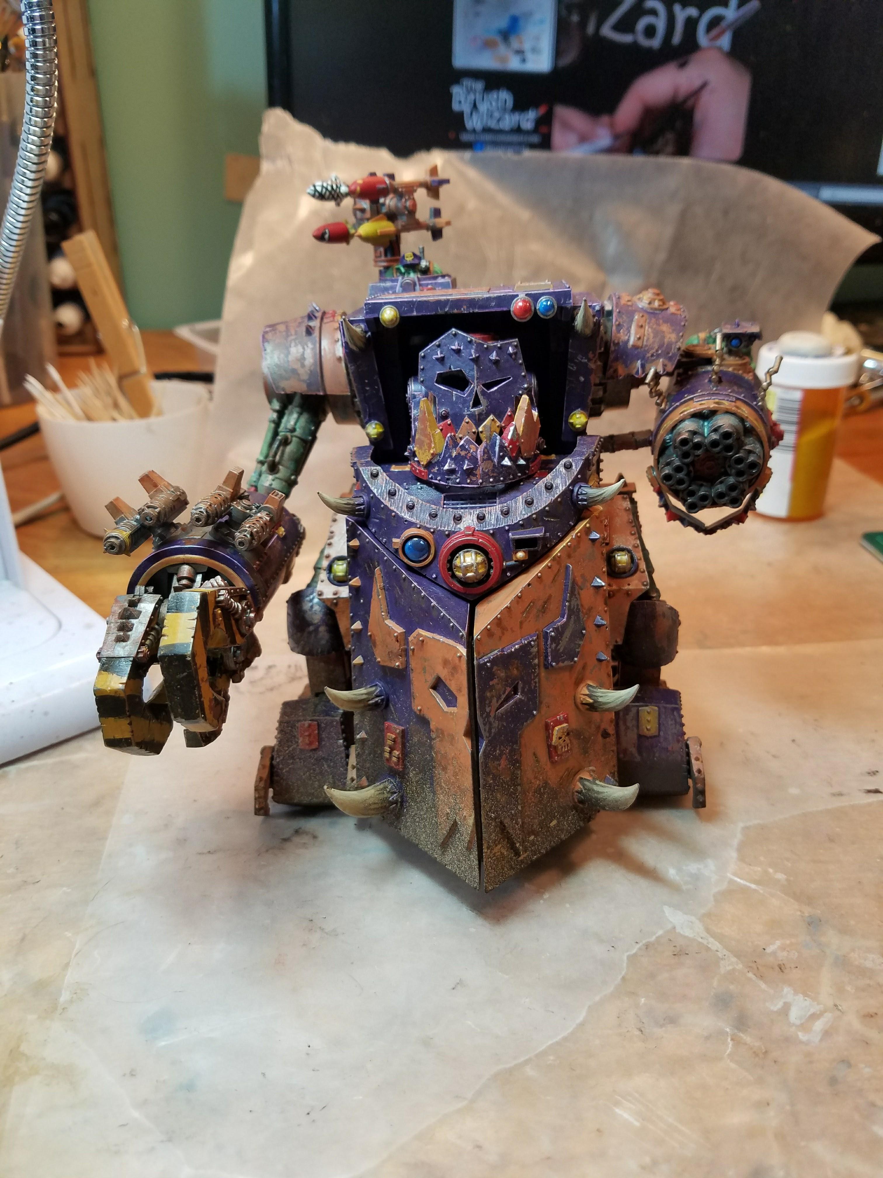 Bubba, Gorkanaut, Greenskins, Orks, Weathered, Work In Progress