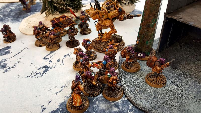 Astra Militarum, Captain Al'rahem, Imperial Guard, Infantry, Outflank, Platoon, Scout Sentinl, Tallarn Desert Raiders