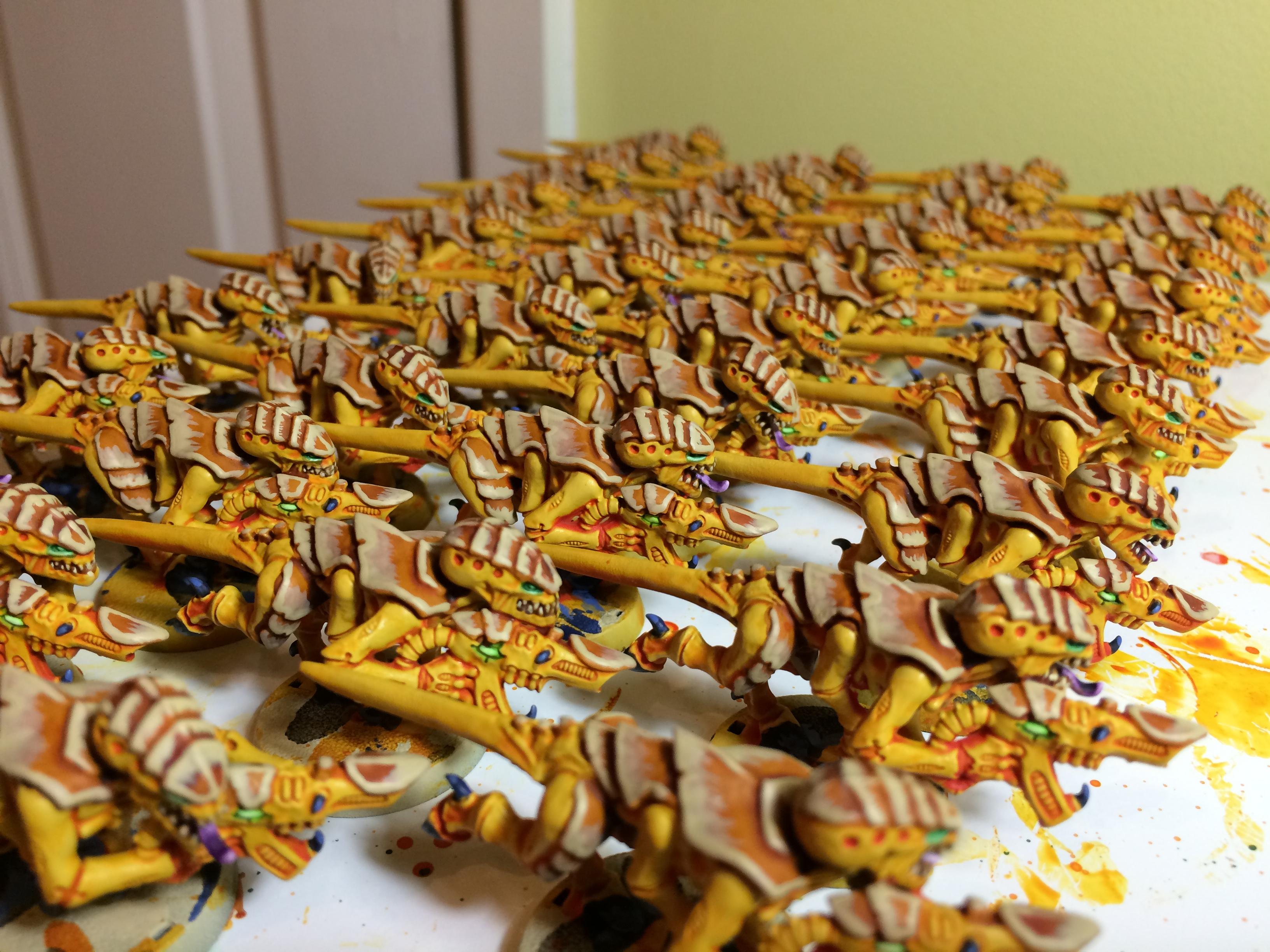 Tyranids, Yellow, Termagants Finished