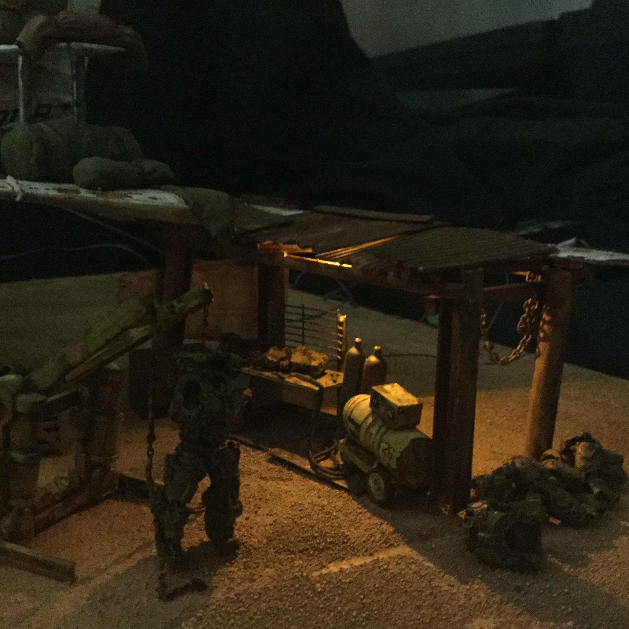 Wasteland at night