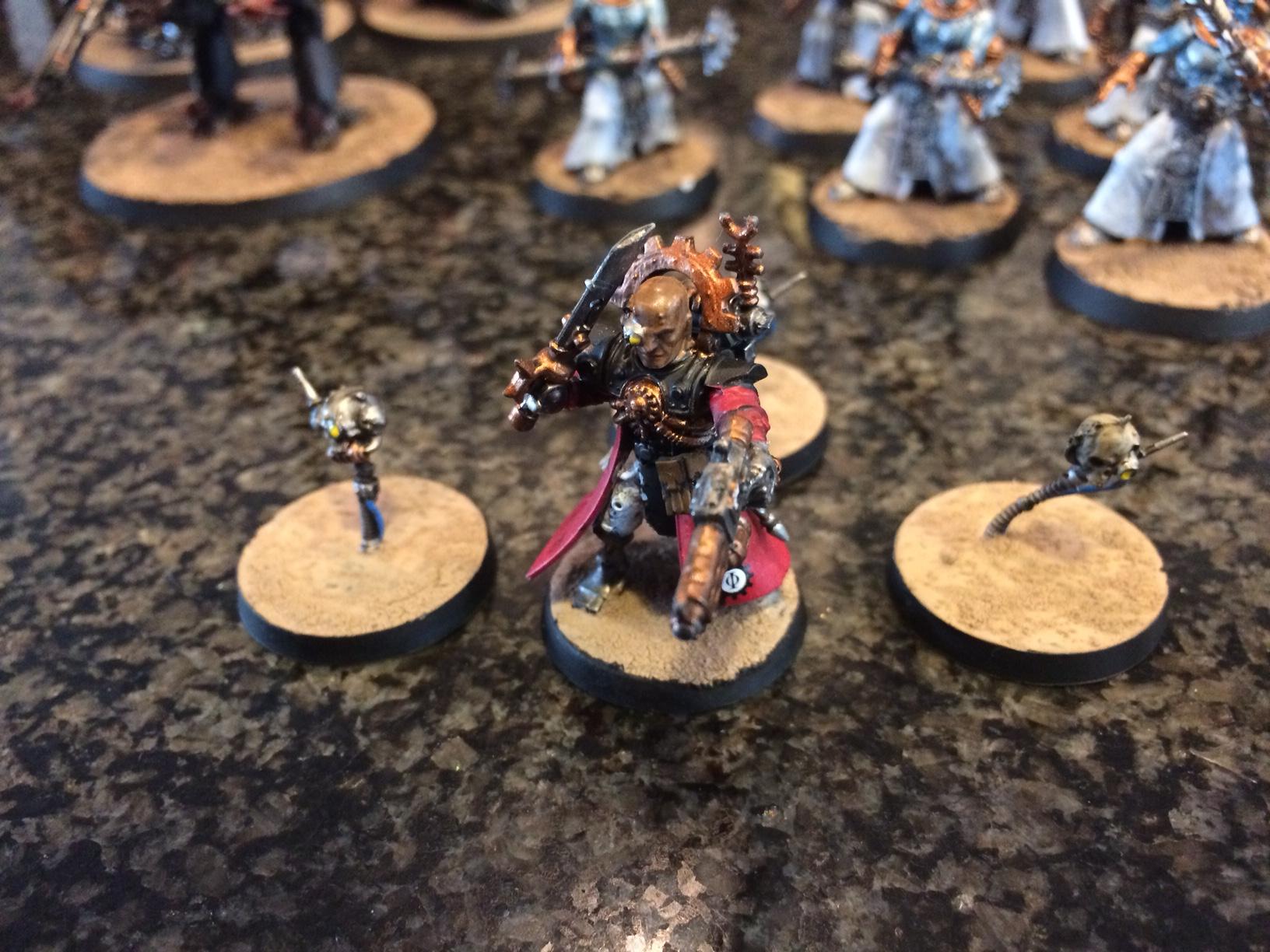 Inquisitor and servo skull retinue