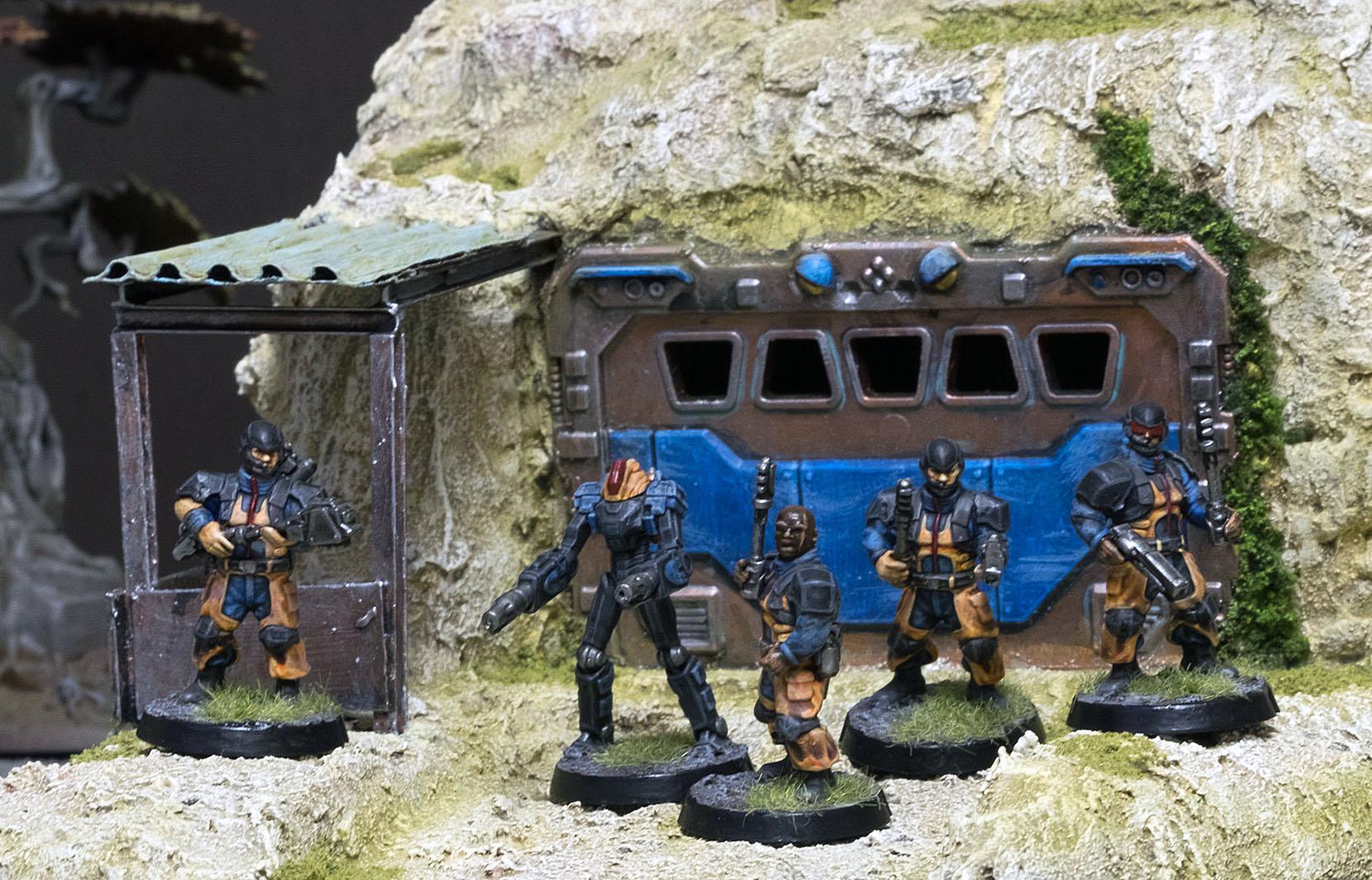 Burnbot, Contractor, Epirian, Maelstrom's Edge, Outpost, Subjugator, Suppresion Team, Terrain