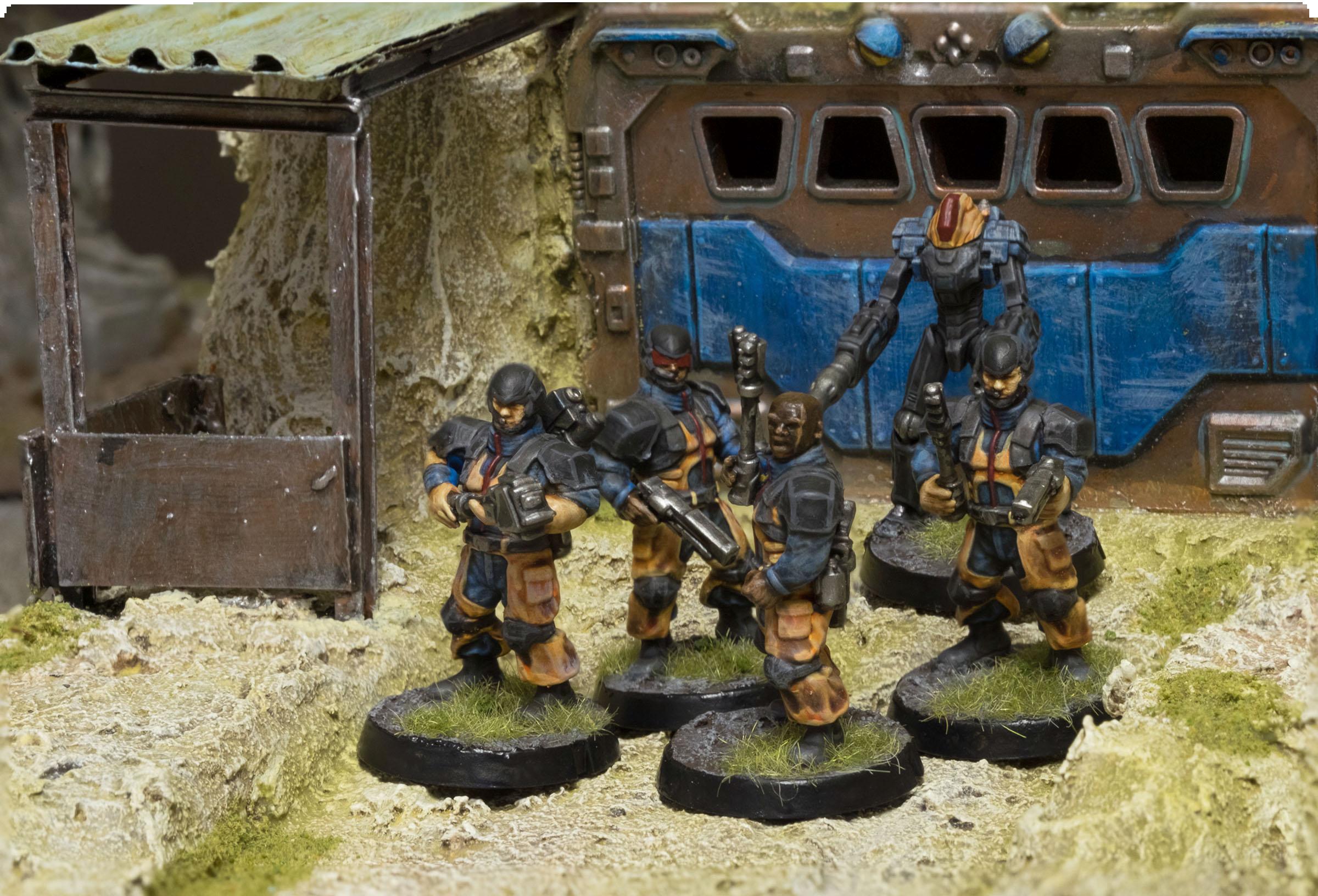 Burnbot, Contractor, Epirian, Maelstrom's Edge, Outpost, Subjugator, Suppresion Team, Terrain