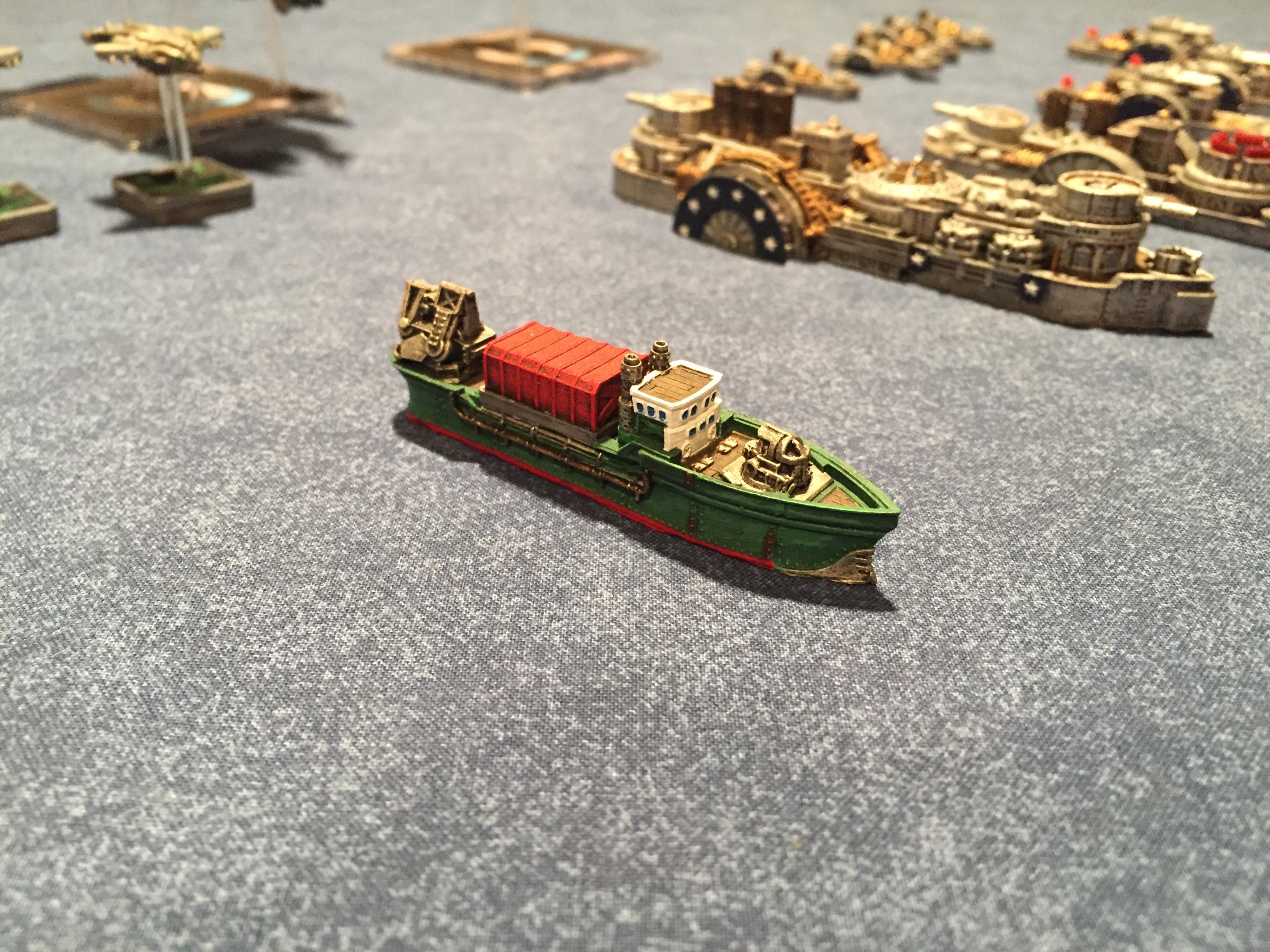 Dystopian Wars, Merchant, Ship, Trader