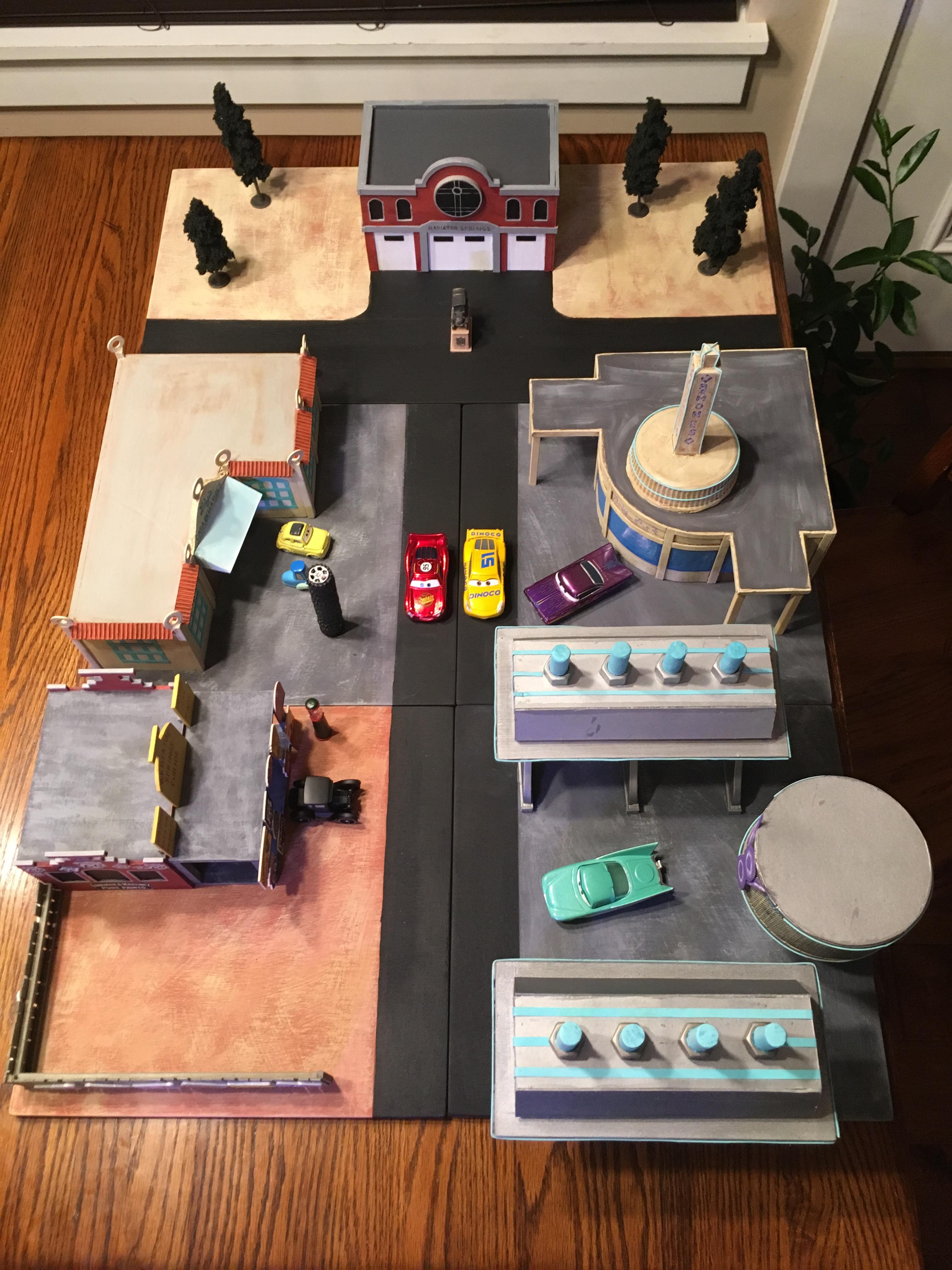 Cars, Disney, Pixlar, Town