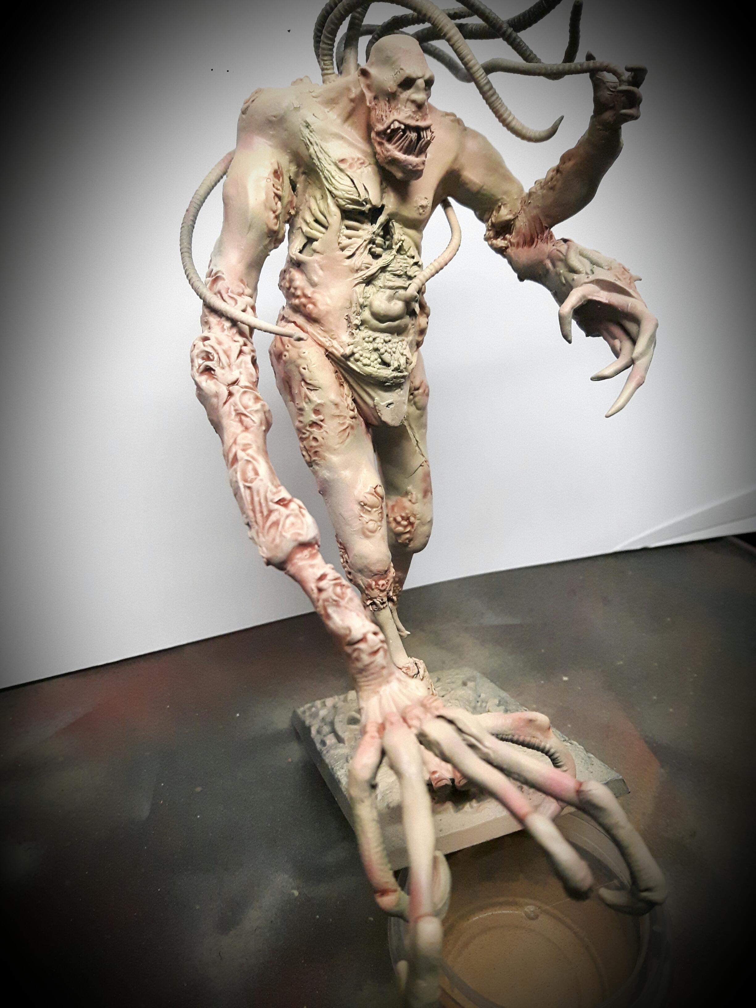 Nurgle giant sculpt - skin painted 2