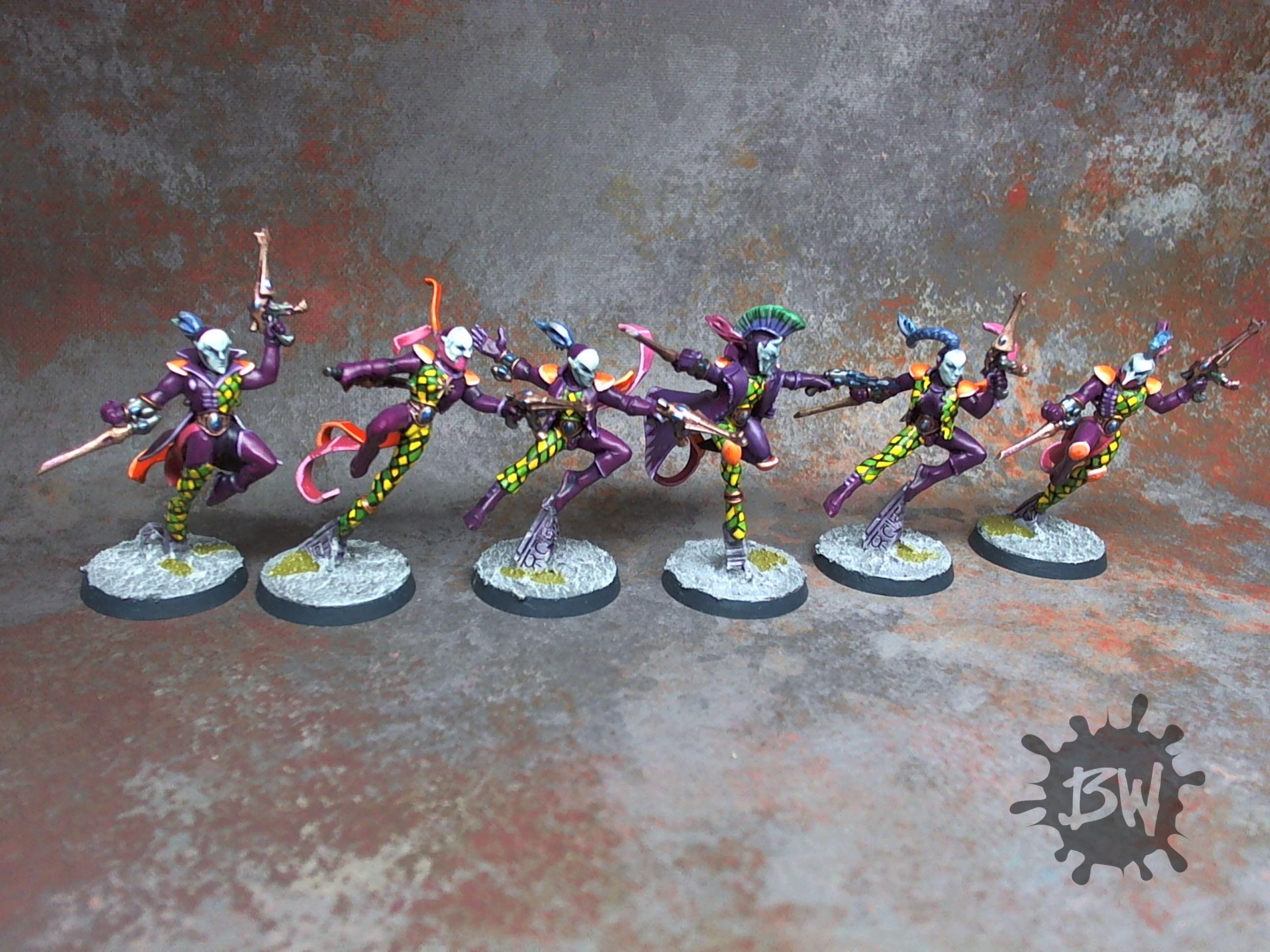 Eldar, Harlequins, Pro-painted, Warhammer 40,000, Warhammer Fantasy