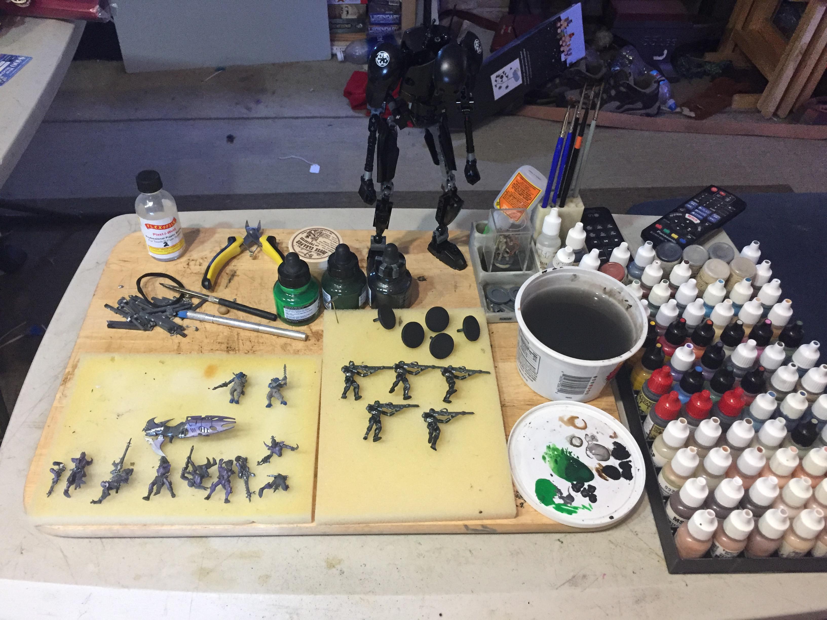 Conversion, Dark Eldar, Enforcer, Jetbike, Kaballite, Mantic, Reiver, Science-fiction, Snipers, Tau, Warhammer 40,000, Work In Progress, Wytch