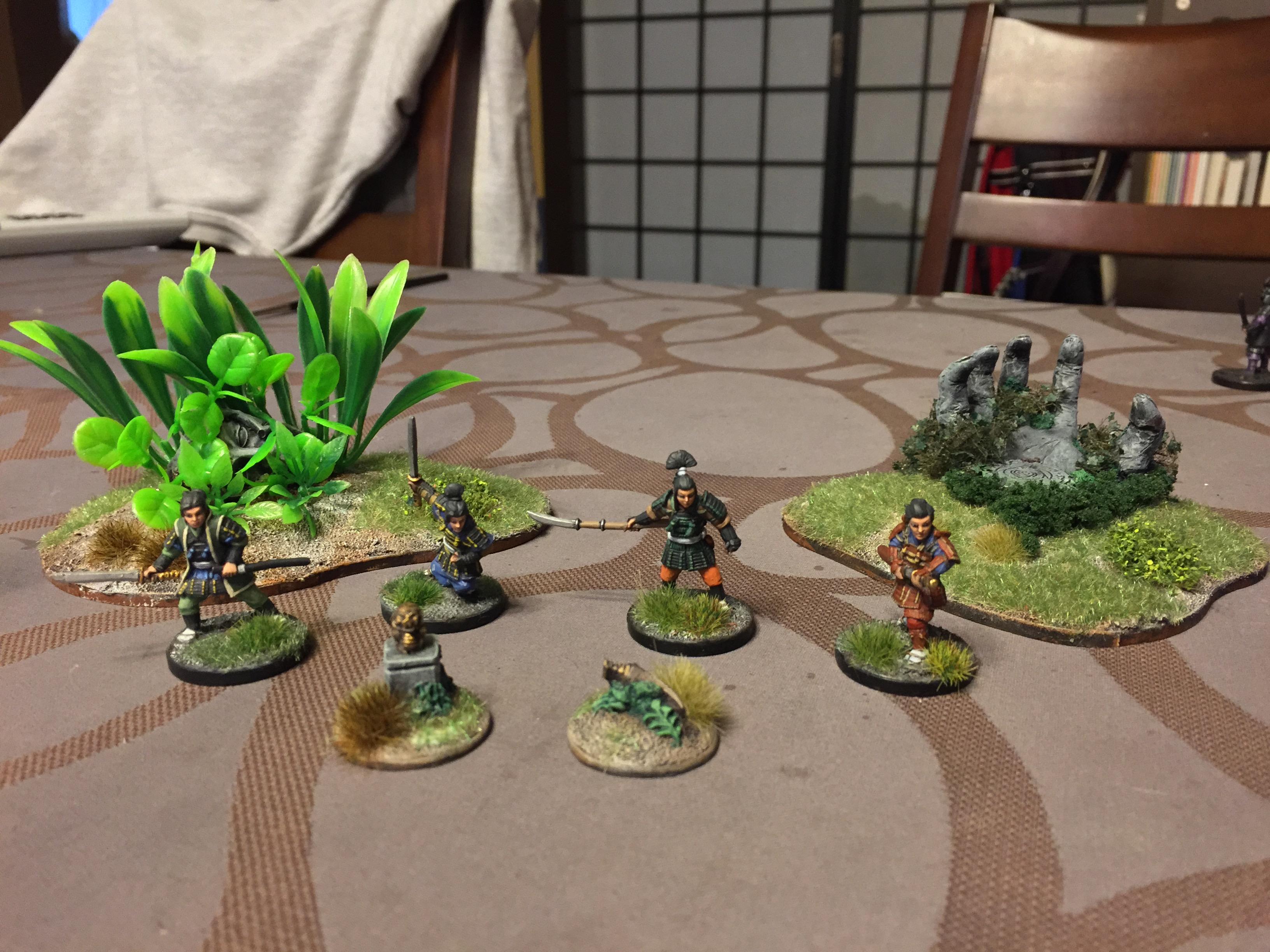 Bad Squiddo, December 2017, Female, Frostgrave, Ghost Archipelago, Onna Bugeisha, Samurai, Scatter, Terrain