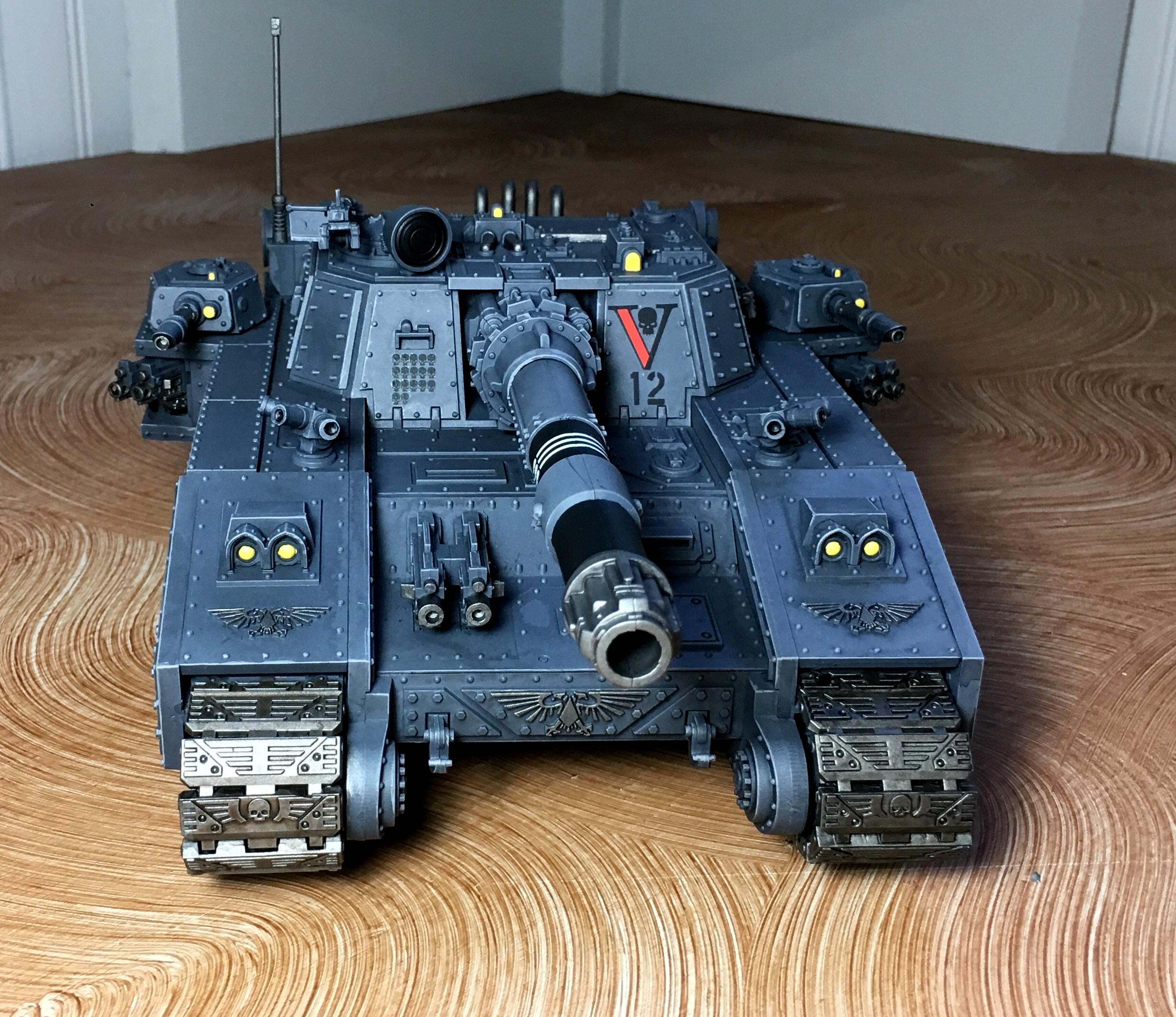 Armor, Astra Militarum, Grey, Imperial, Imperial Guard, Shadowsword, Super-heavy, Tank, Volcano Cannon