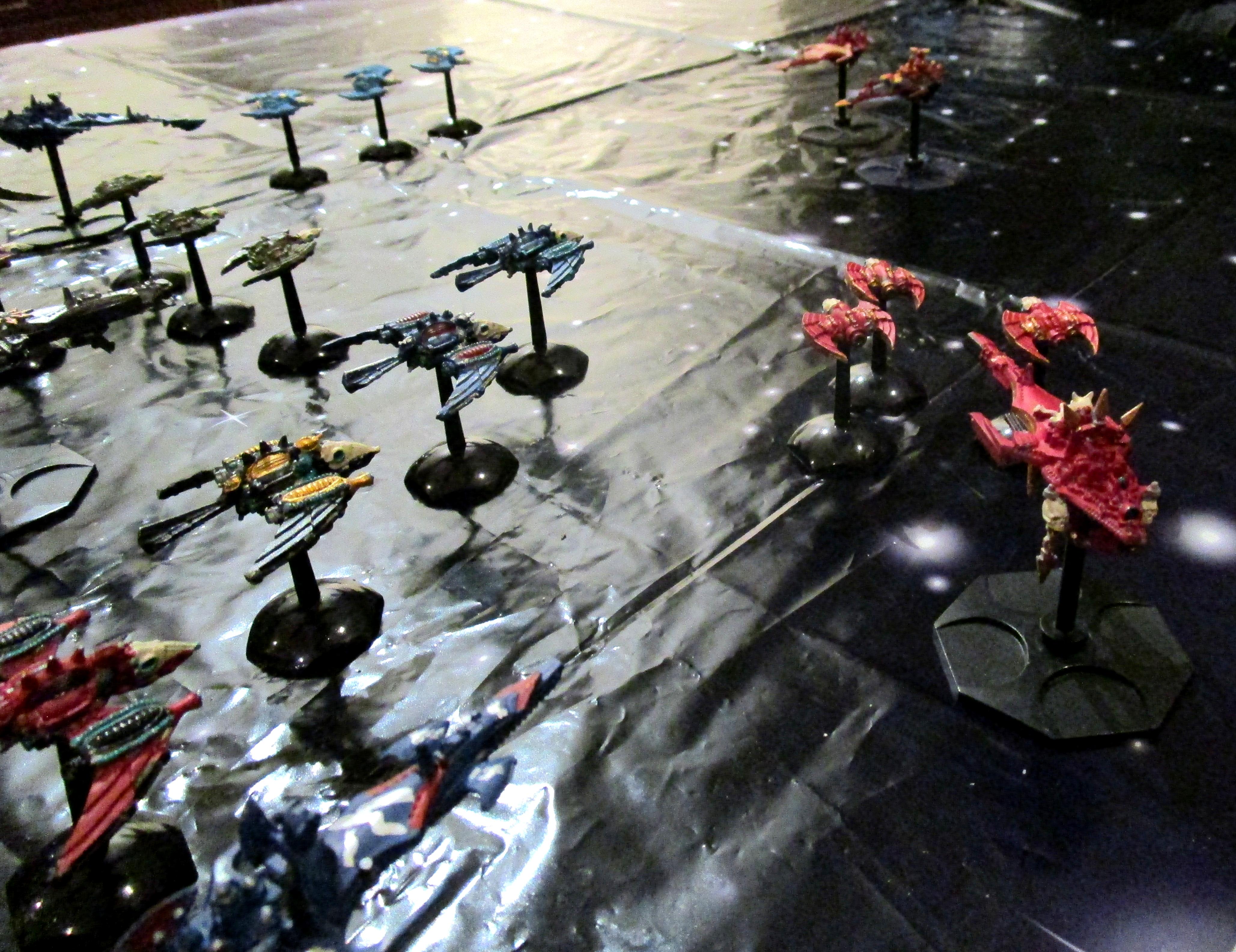 Battlefleet Gothic, Chaos, Chaos Space Marines, Conversion, Oldhammer, Space Fleet