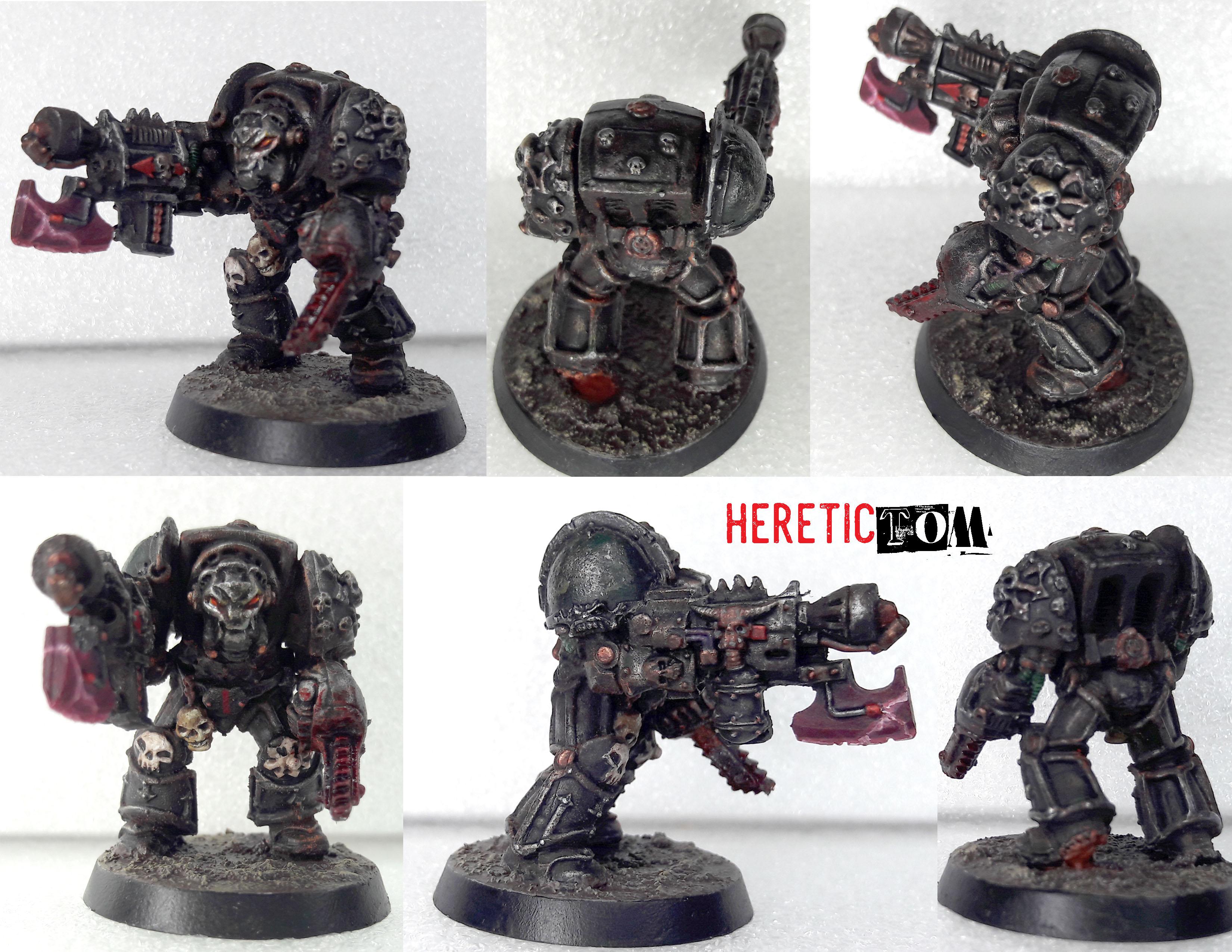 Chaos, Dark Angels, Space Marines, Terminator Armor, The Fallen, Warhammer 40,000