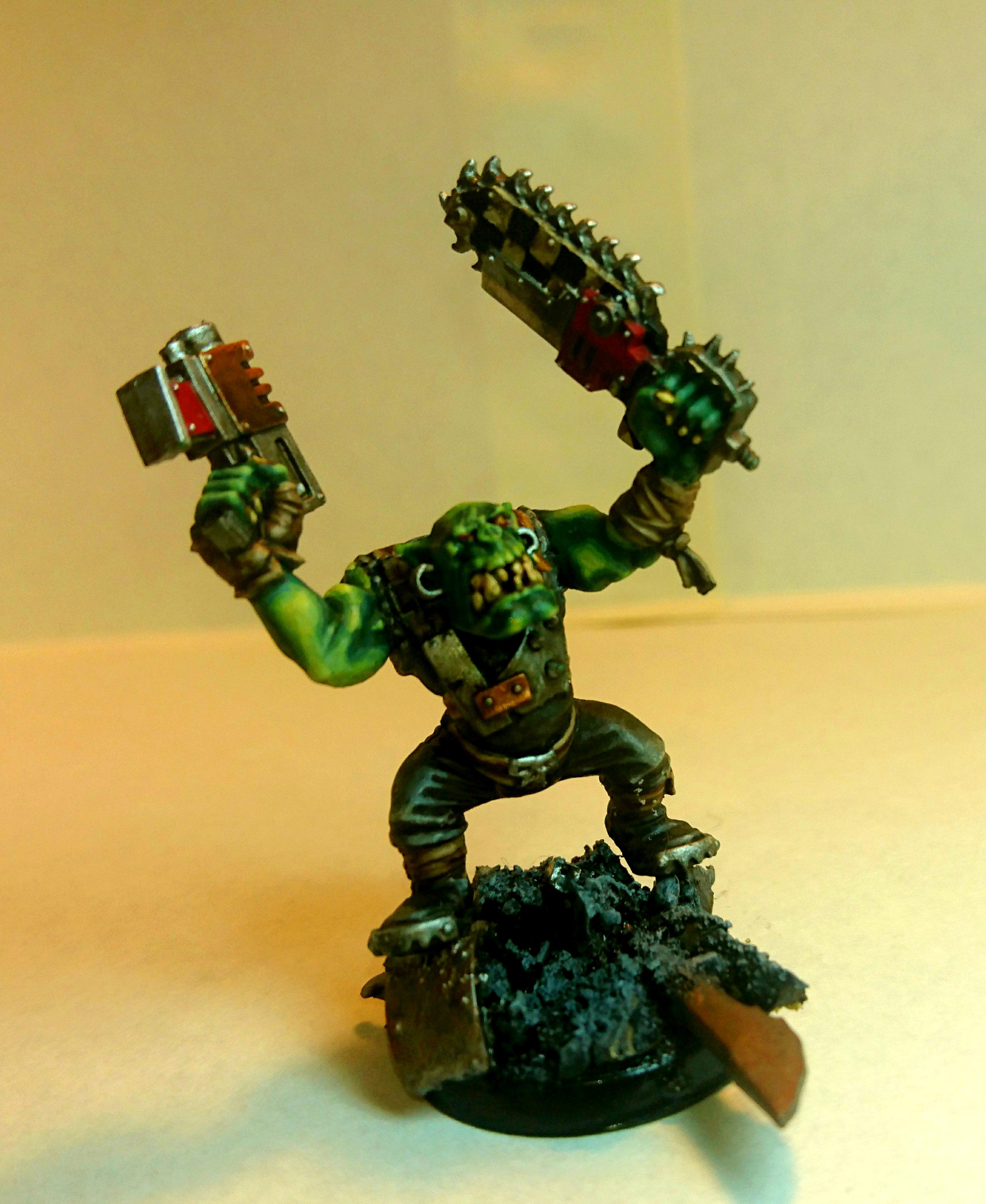 Chainsword, Ork Boy, Ork Goff Boy, Orks, Space Orks, Warhammer 40,000