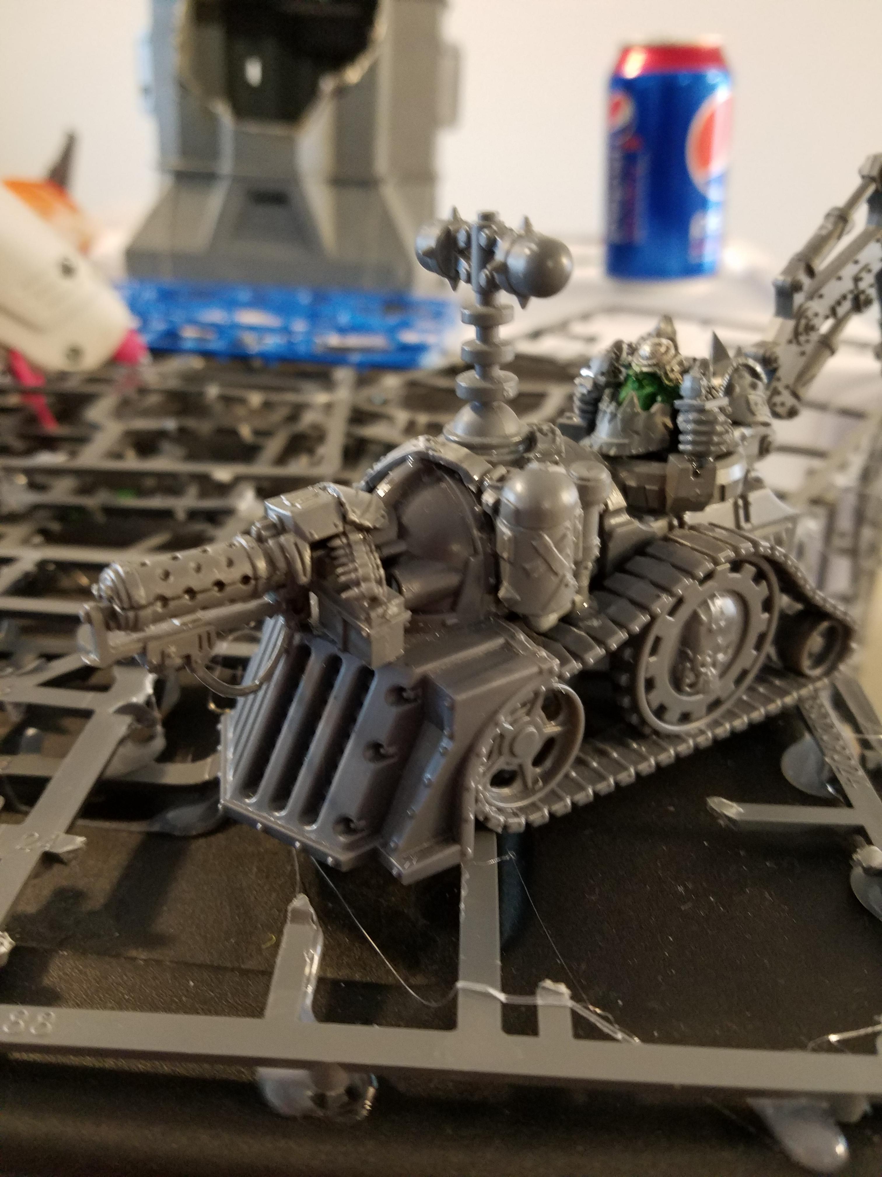 Big mek on bike with KFF