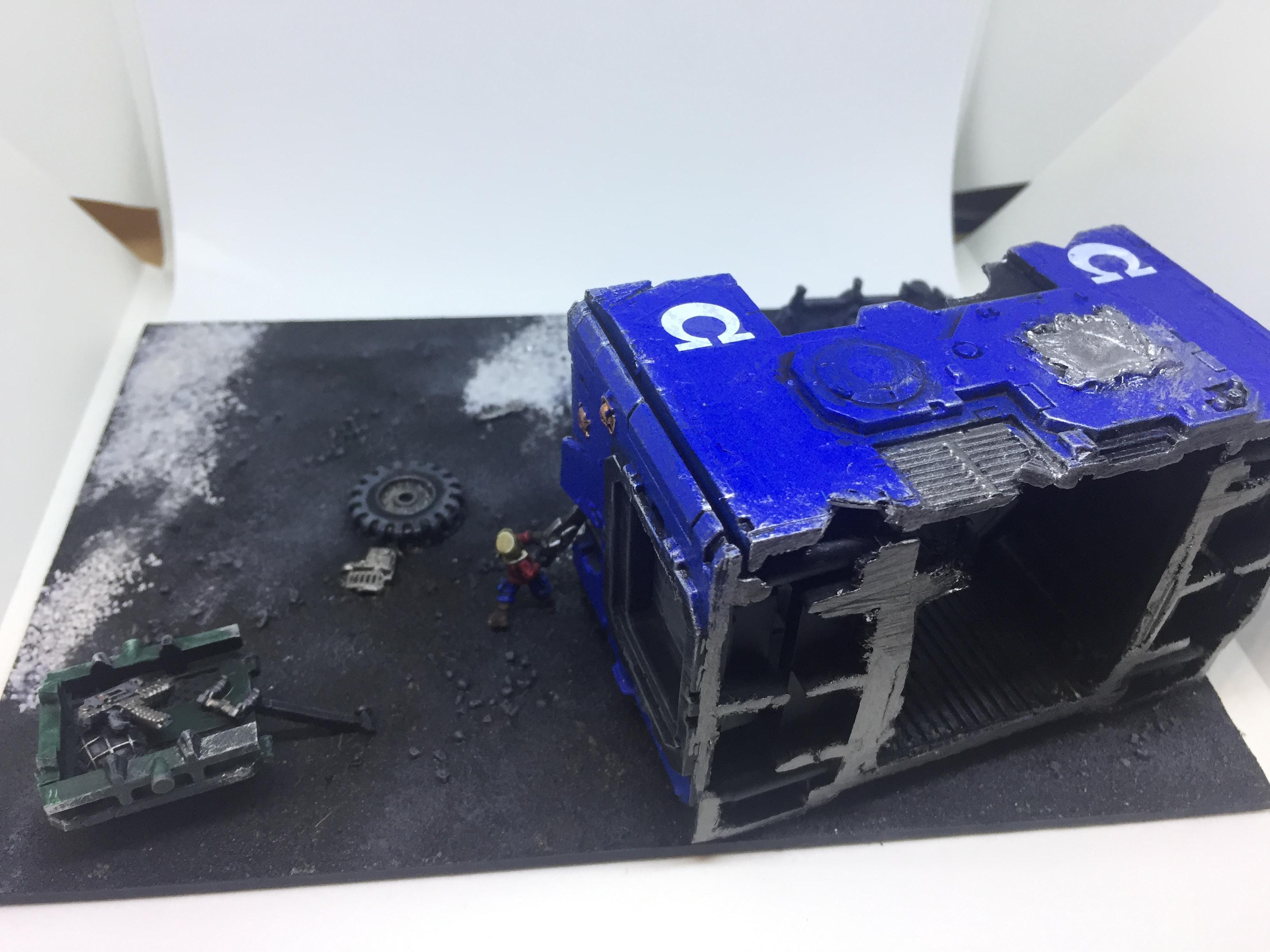 Child, Diorama, Space Marines, Terrain, Ultramarines, Urban, Warhammer 40,000, Wreckage