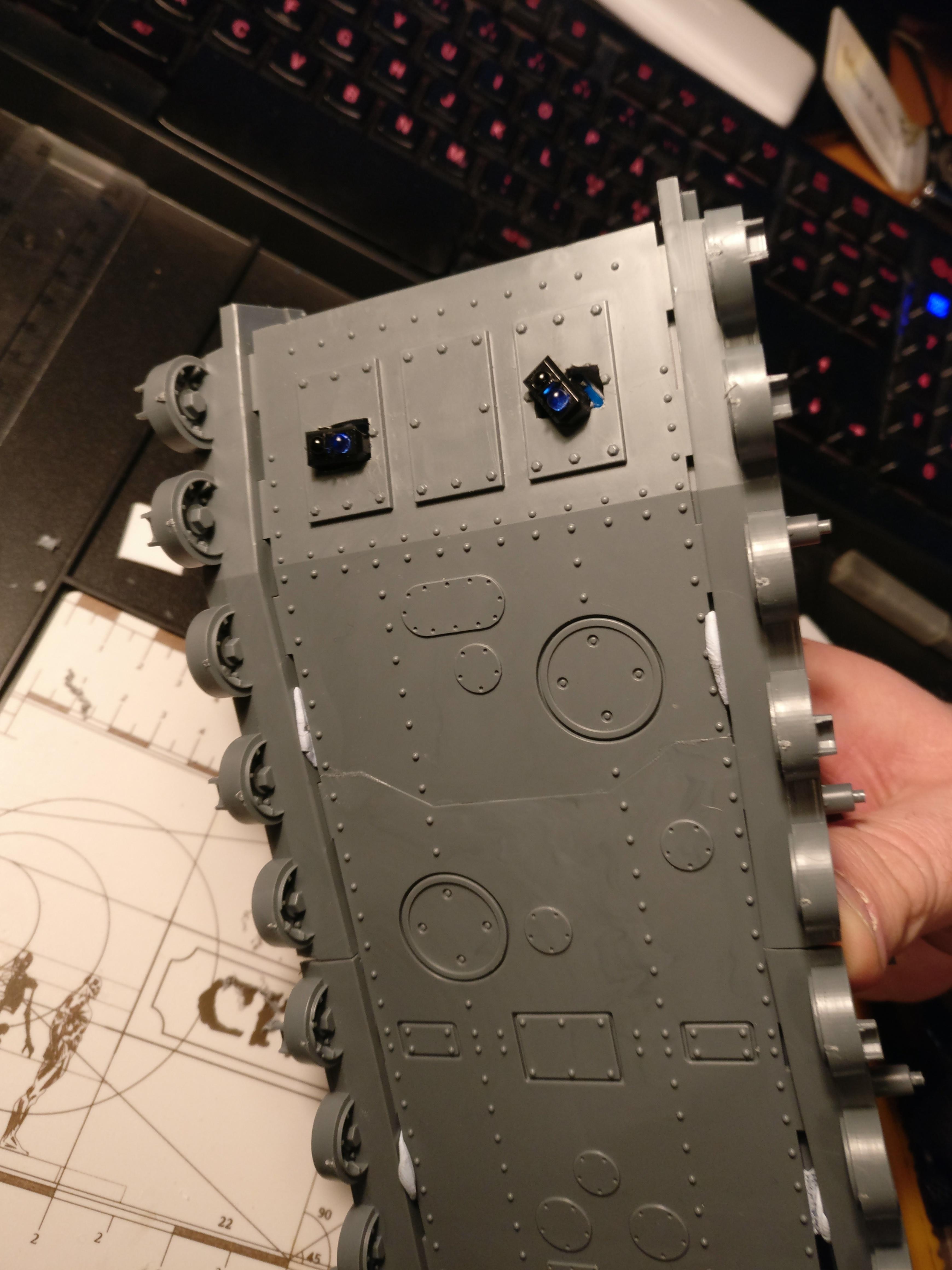 Robotbaneblade, Location of the linesensors